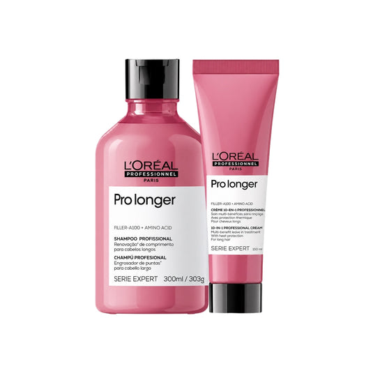 Kit Loreal Pro Longer Shampoo 300 ml e Leave-in 150 ml