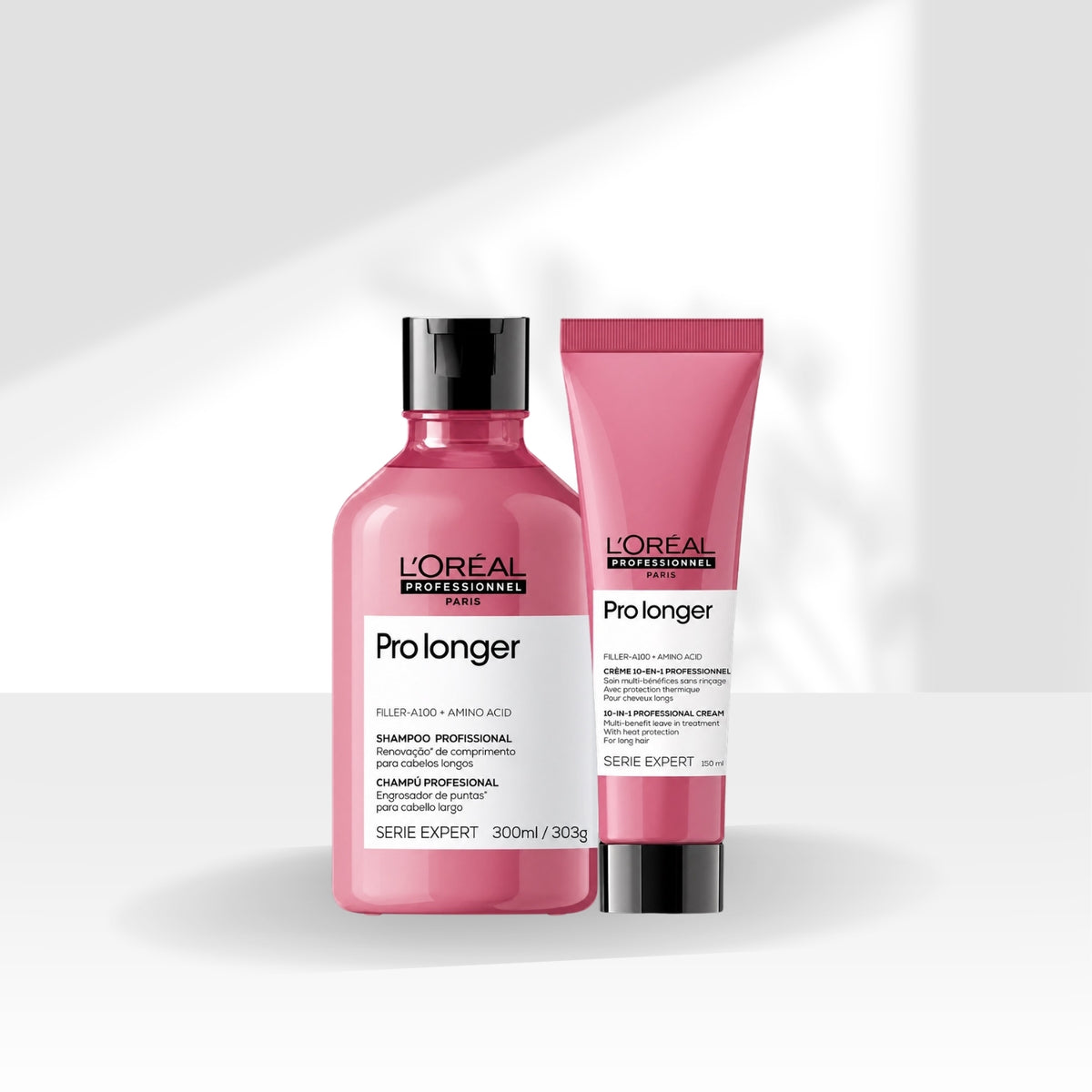 Kit Loreal Pro Longer Shampoo 300 ml e Leave-in 150 ml