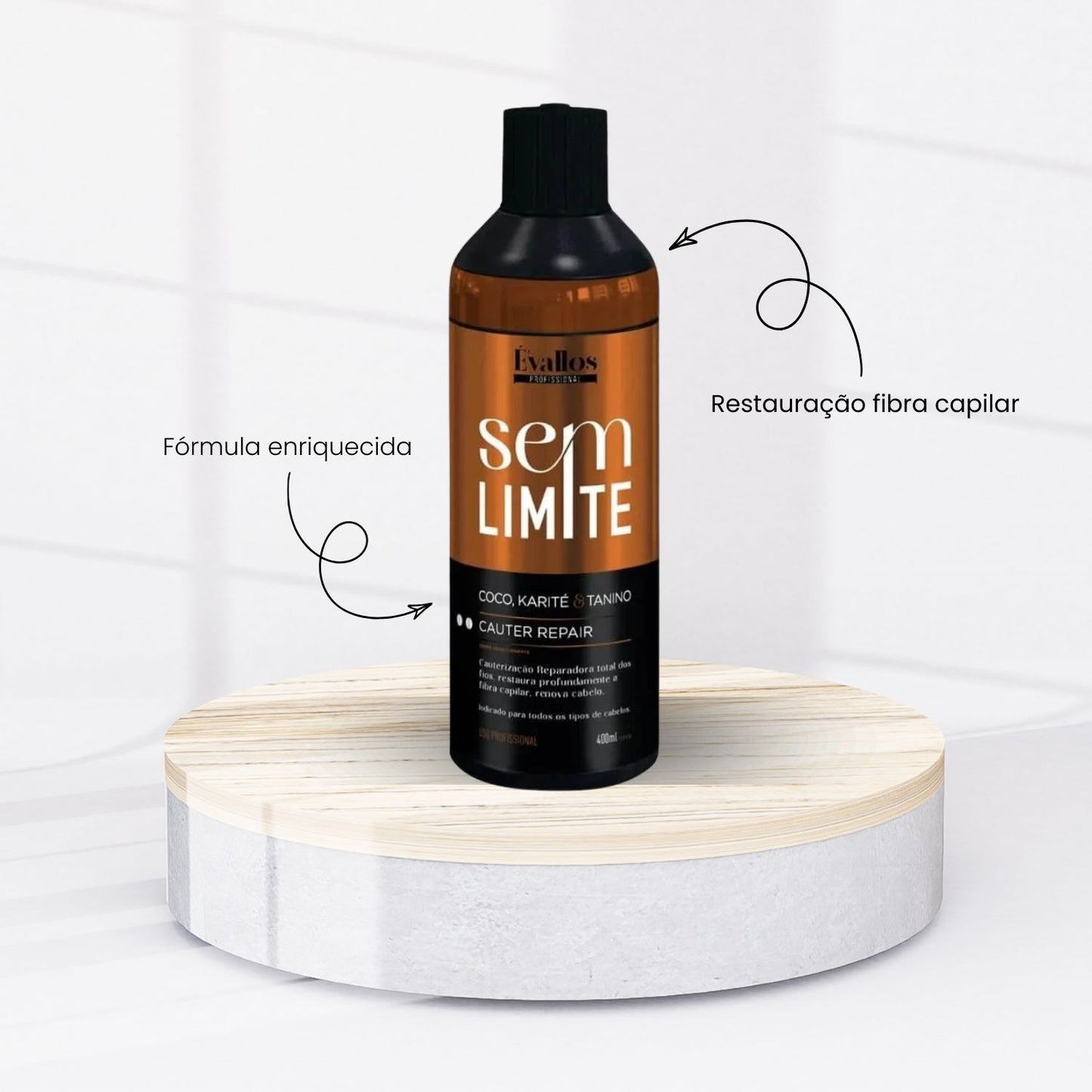 Kit Évallos Shampoo Antiresiduo Detox + Máscara Progressiva Sem Limite 2 x 400 ml