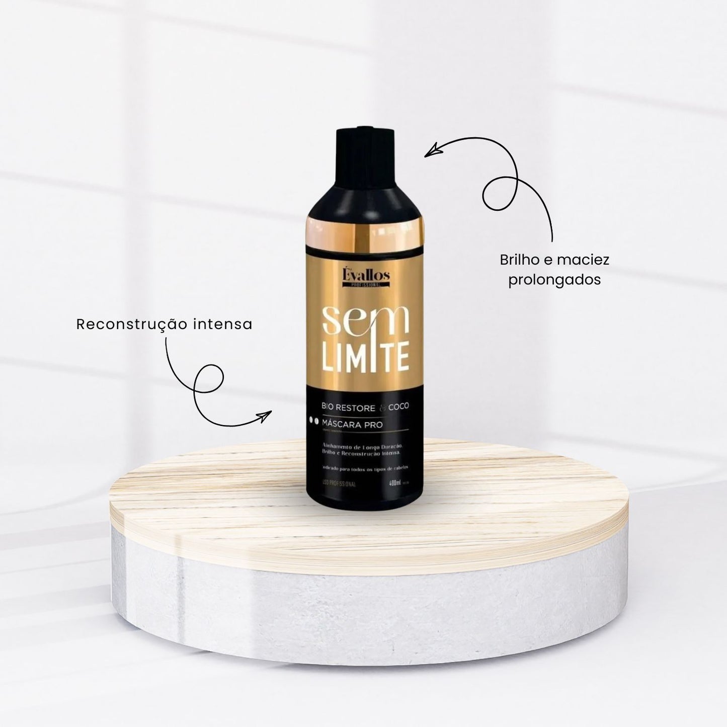 Kit Évallos Shampoo Antiresiduo Detox + Máscara Progressiva Sem Limite 2 x 400 ml