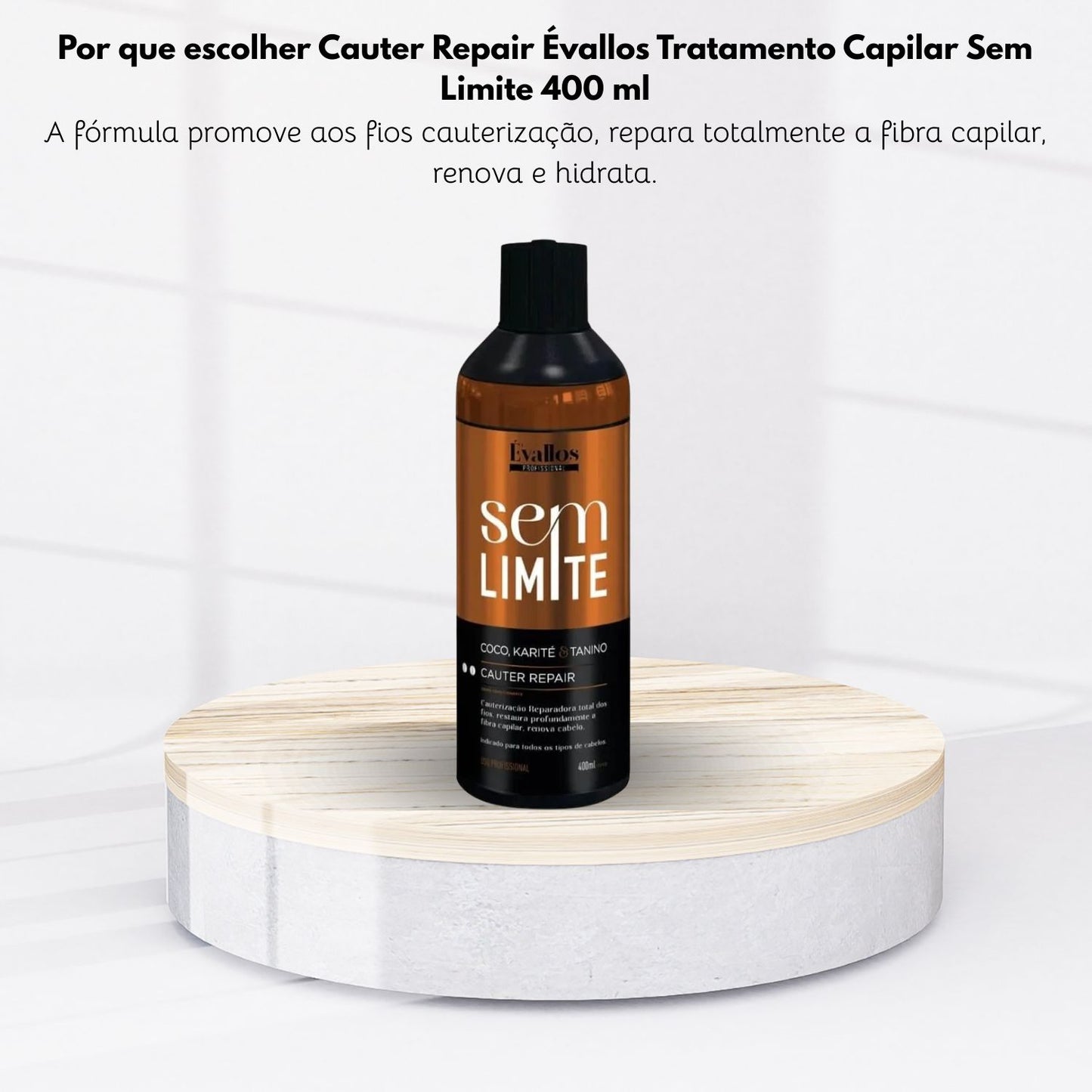 Kit Évallos Shampoo Antiresiduo Detox + Máscara Progressiva Sem Limite 2 x 400 ml