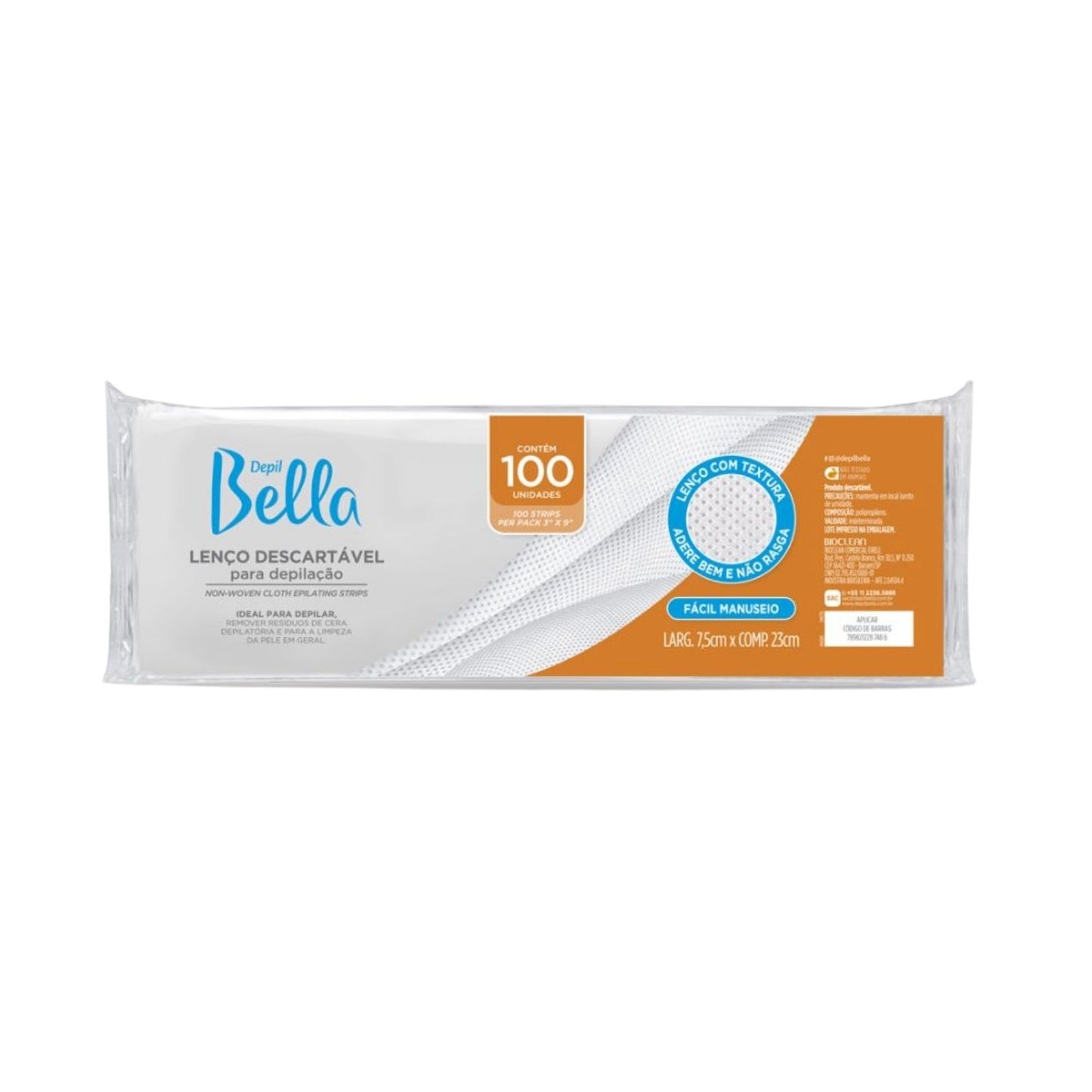 Depil Bella Lenços para Depilação 100 Unidades