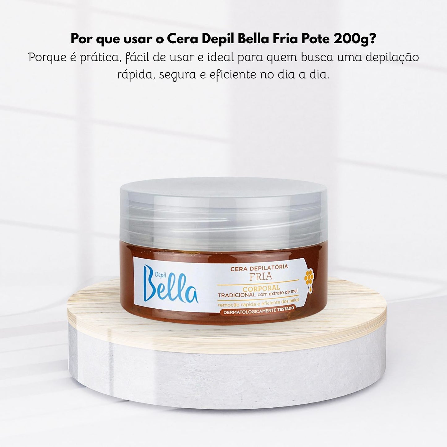 Cera Depilatória Depil Bella Fria Pote 200 g