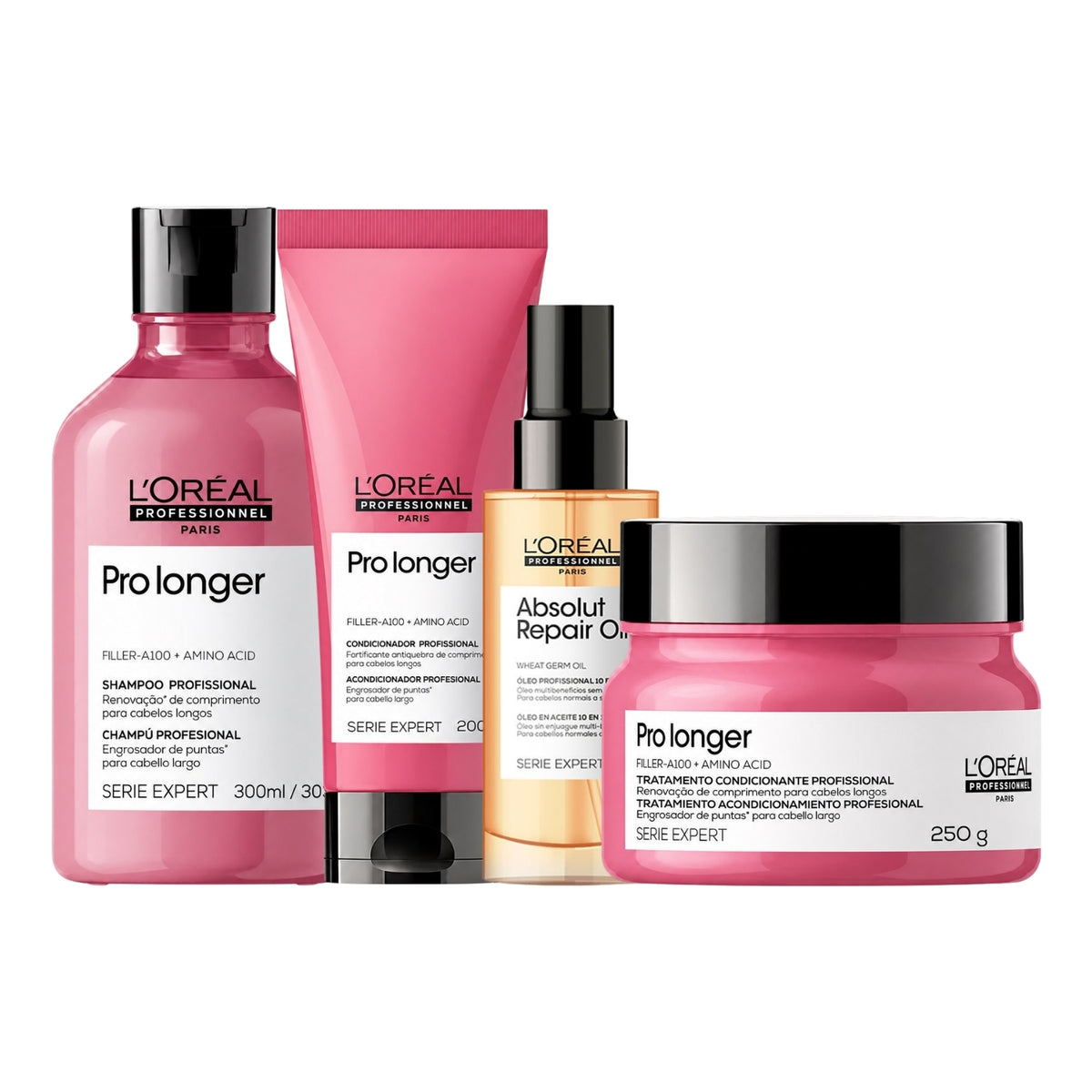 Kit Loreal Pro Longer e Absolut Repair (4 Produtos)