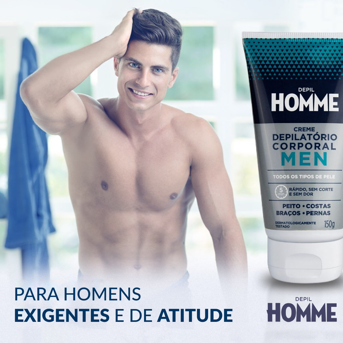 Depil Bella Homme Creme Depilatório Masculino 150 g