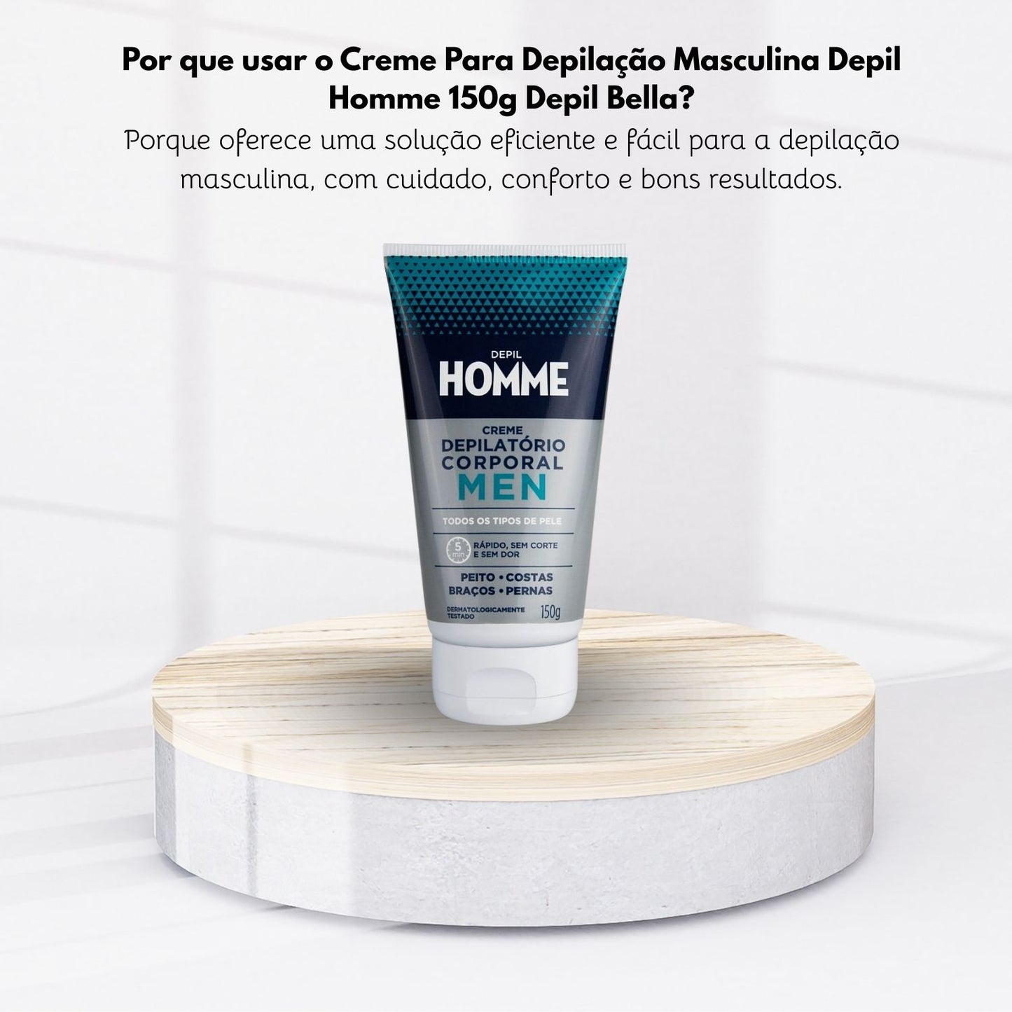Depil Bella Homme Creme Depilatório Masculino 150 g