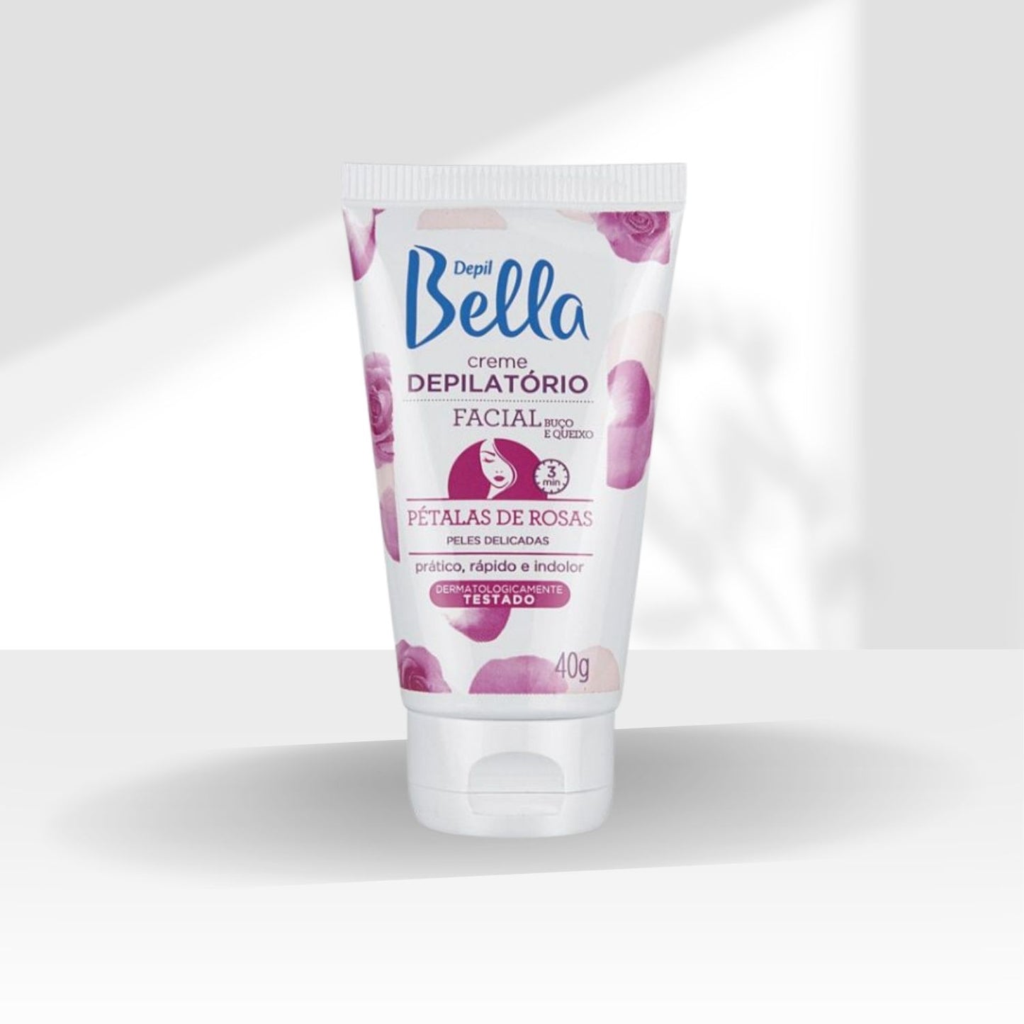 Depil Bella Creme Depilatório Facial Pétalas de Rosa 40 g