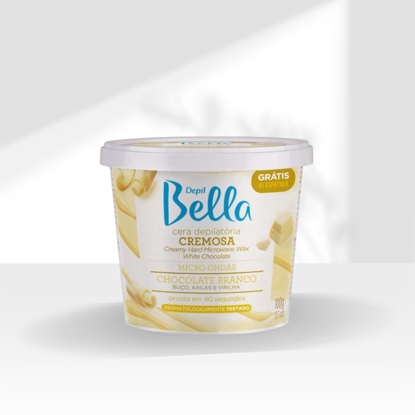 Cera Depilatória Depil Bella para Micro-Ondas Chocolate Branco 100 g