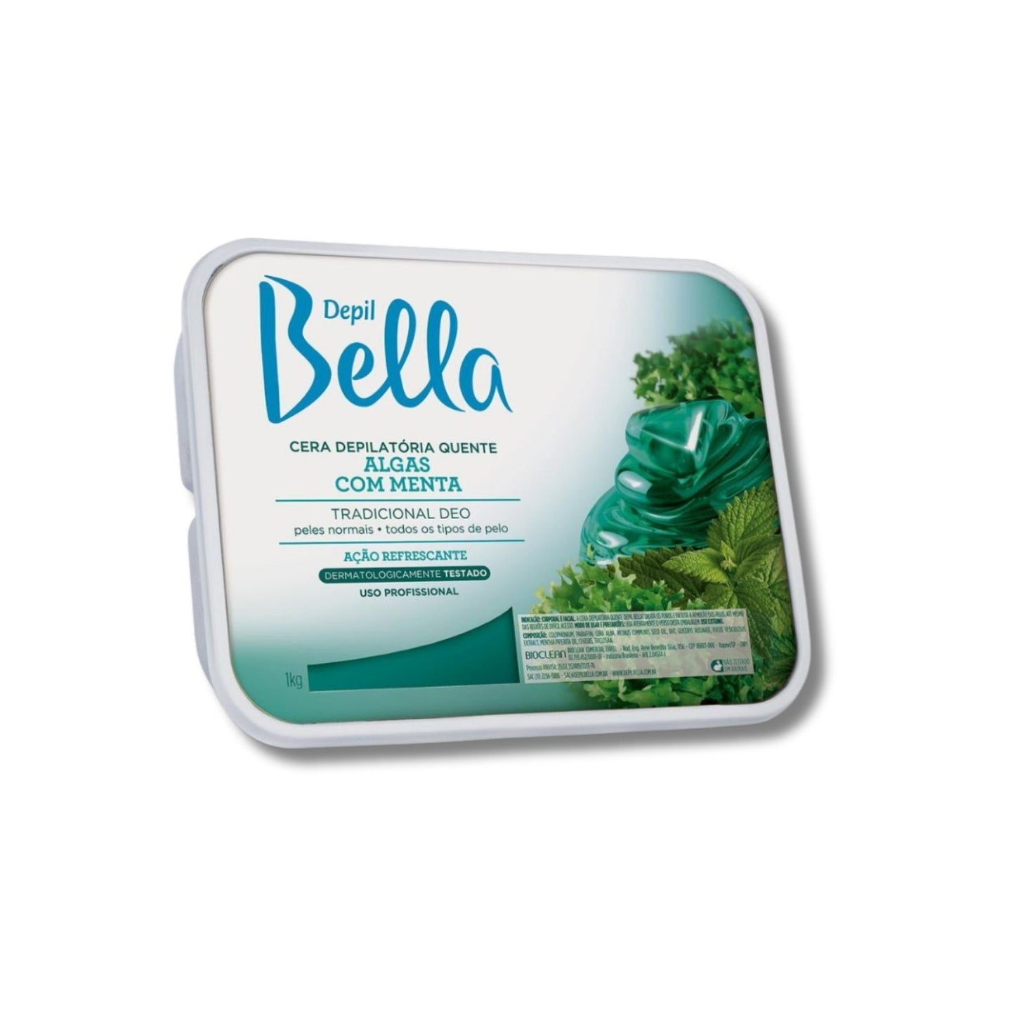 Cera Depilatória Depil Bella Algas com Menta 1000 g