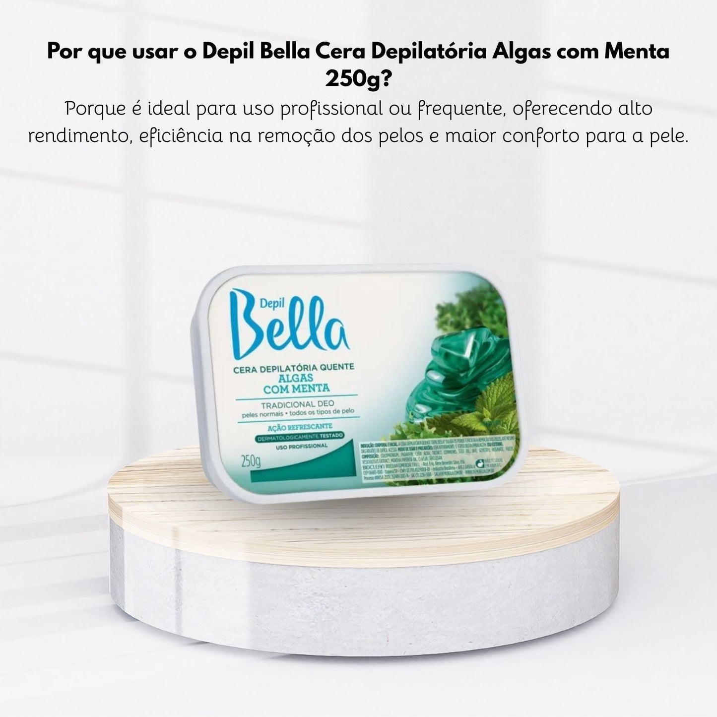 Cera Depilatória Depil Bella Algas com Menta 250 g