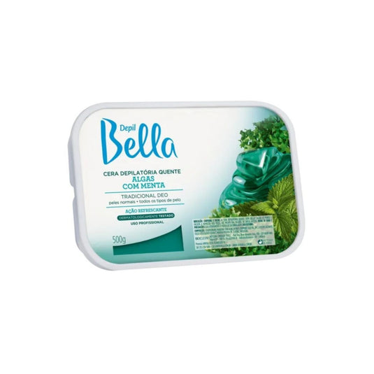 Cera Depilatória Depil Bella Algas com Menta 500 g
