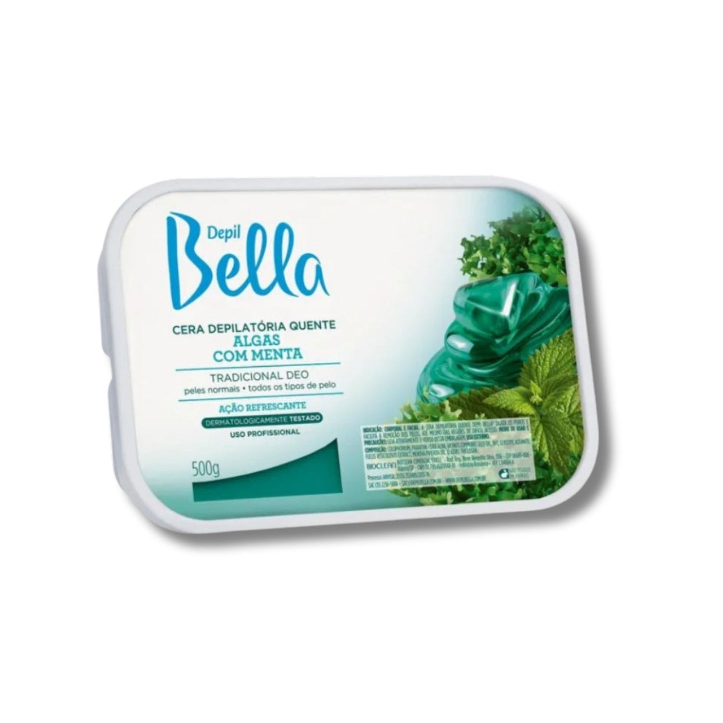 Cera Depilatória Depil Bella Algas com Menta 500 g