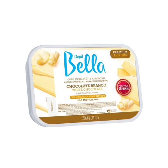 Cera Depilatória Depil Bella Chocolate Branco 200 g
