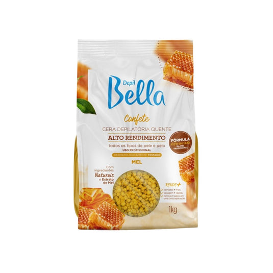 Cera Depilatória Depil Bella Quente Confete Mel 1000 g