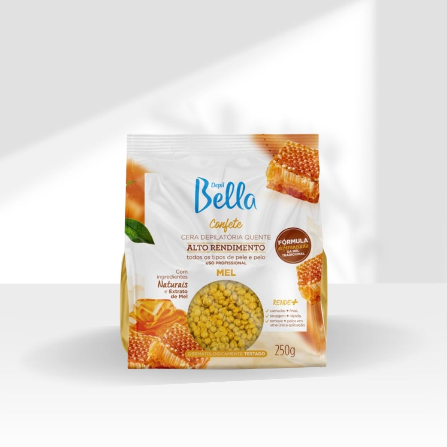 Cera Depilatória Depil Bella Quente Confete Mel 250 g