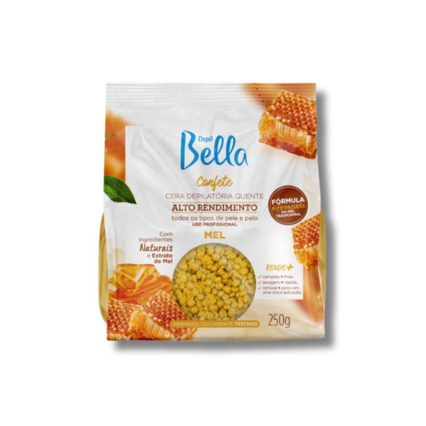 Cera Depilatória Depil Bella Quente Confete Mel 250 g
