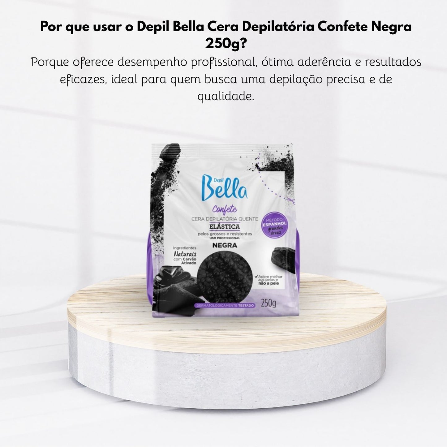 Cera Depilatória Depil Bella Quente Confete Negra 250 g