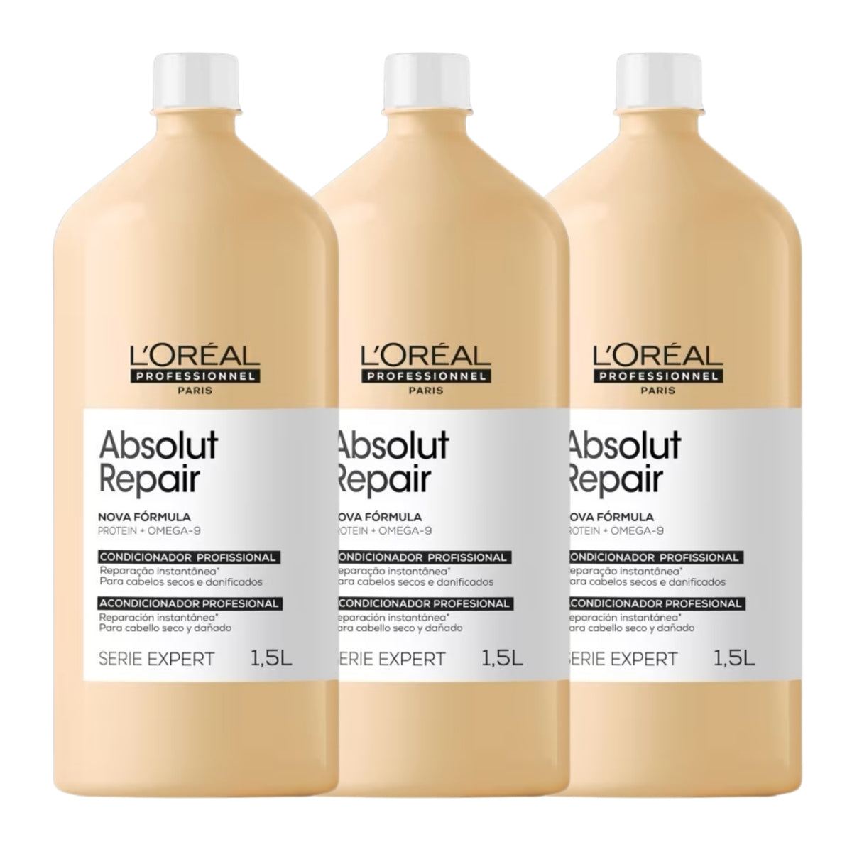 Kit Loreal Absolut Gold 3 Condicionador 1,5L