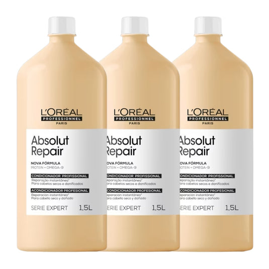 Kit Loreal Absolut Gold 3 Condicionador 1,5L