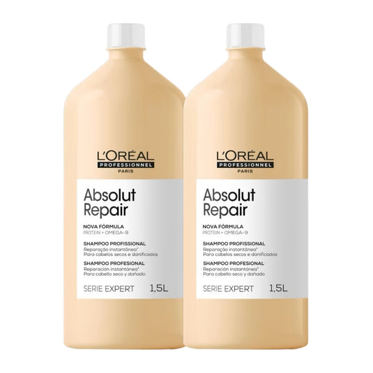 Kit Loreal Absolut Repair Gold Quinoa 2 Shampoo 1,5L