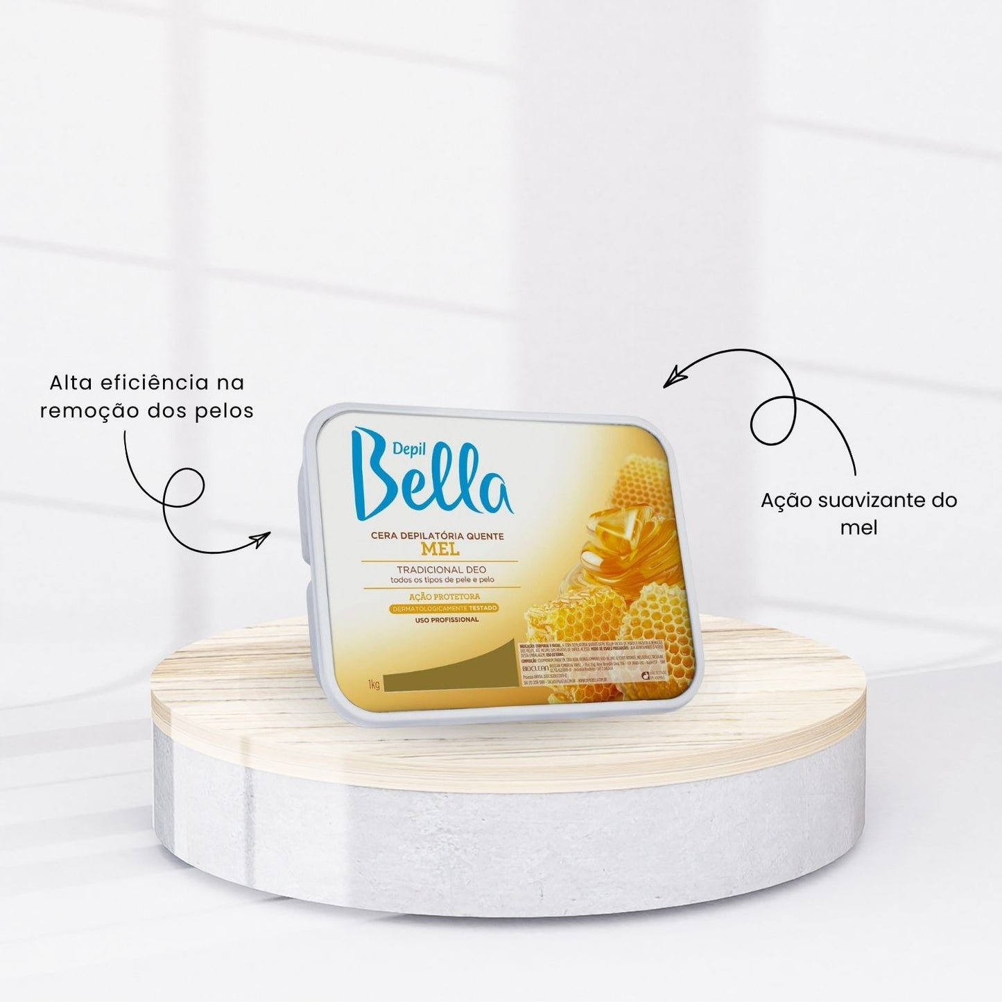 Cera Depilatória Depil Bella Mel 1000 g