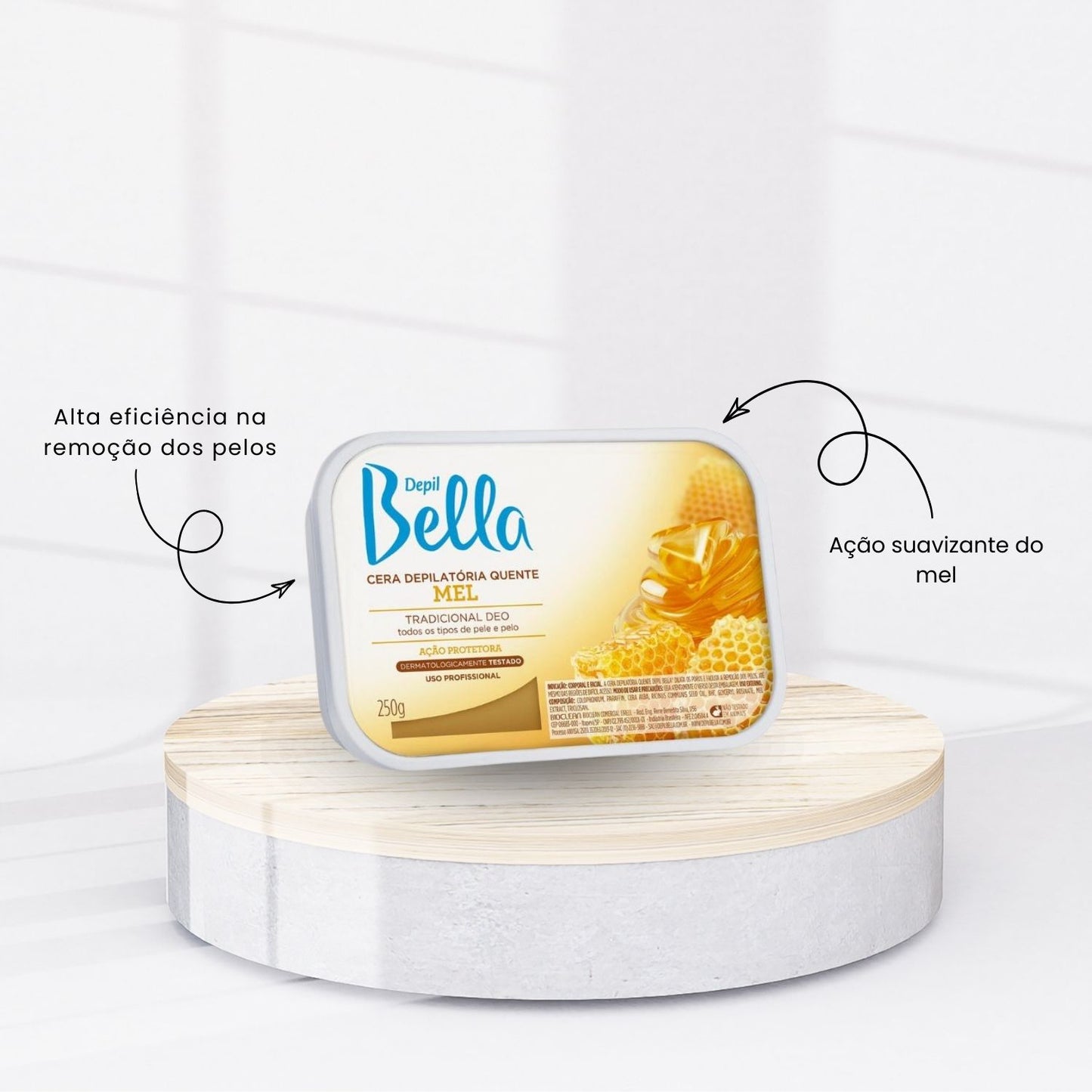 Cera Depilatória Depil Bella Mel 250 g