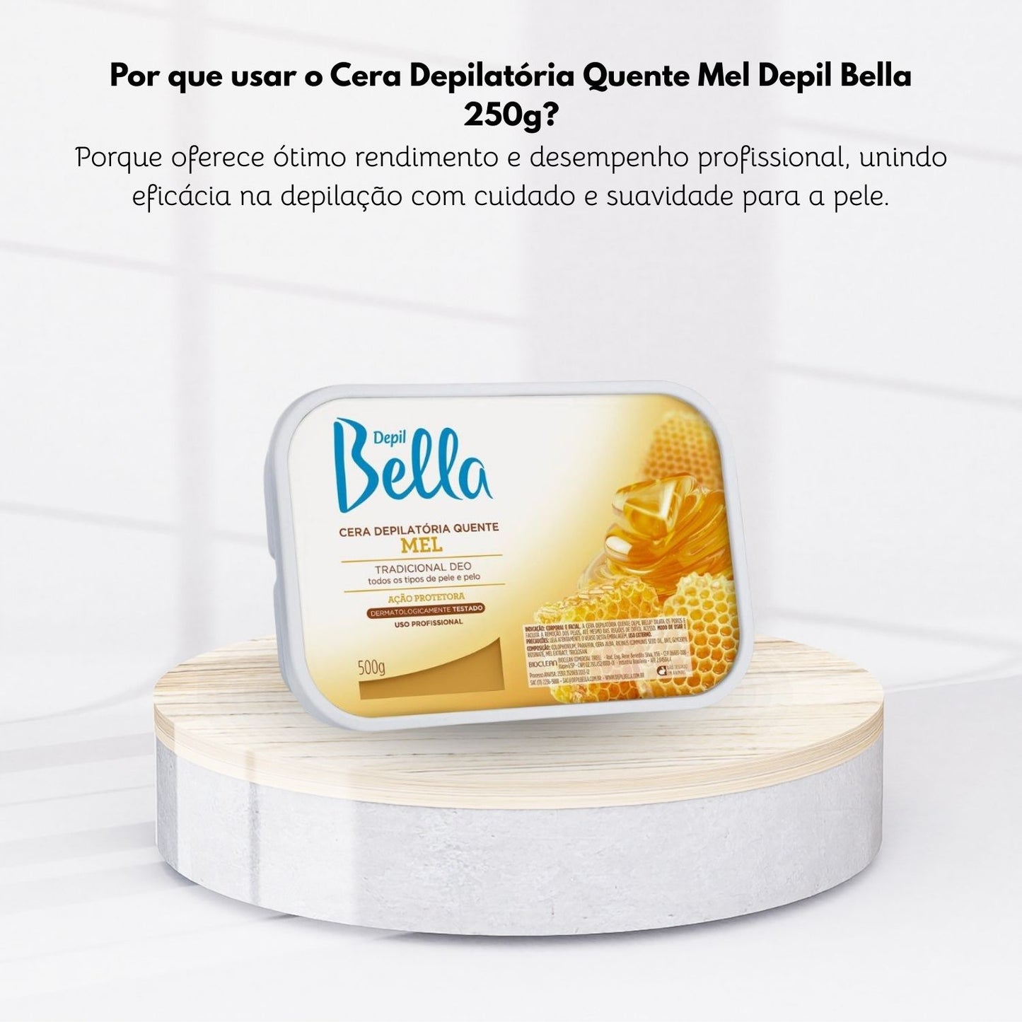 Cera Depilatória Depil Bella Mel 500 g