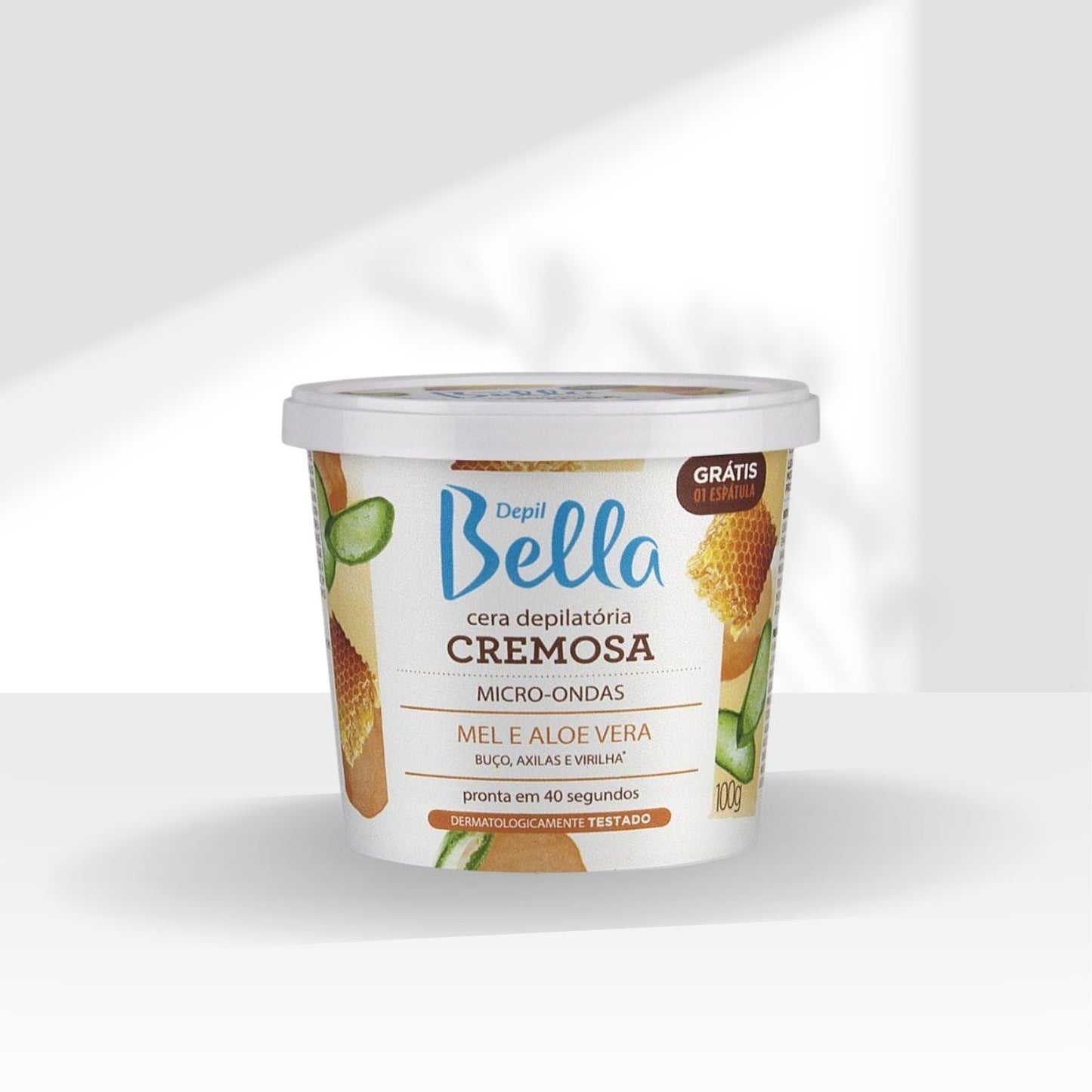 Cera Depilatória Depil Bella para Micro-Ondas Mel e Aloe Vera 100 g