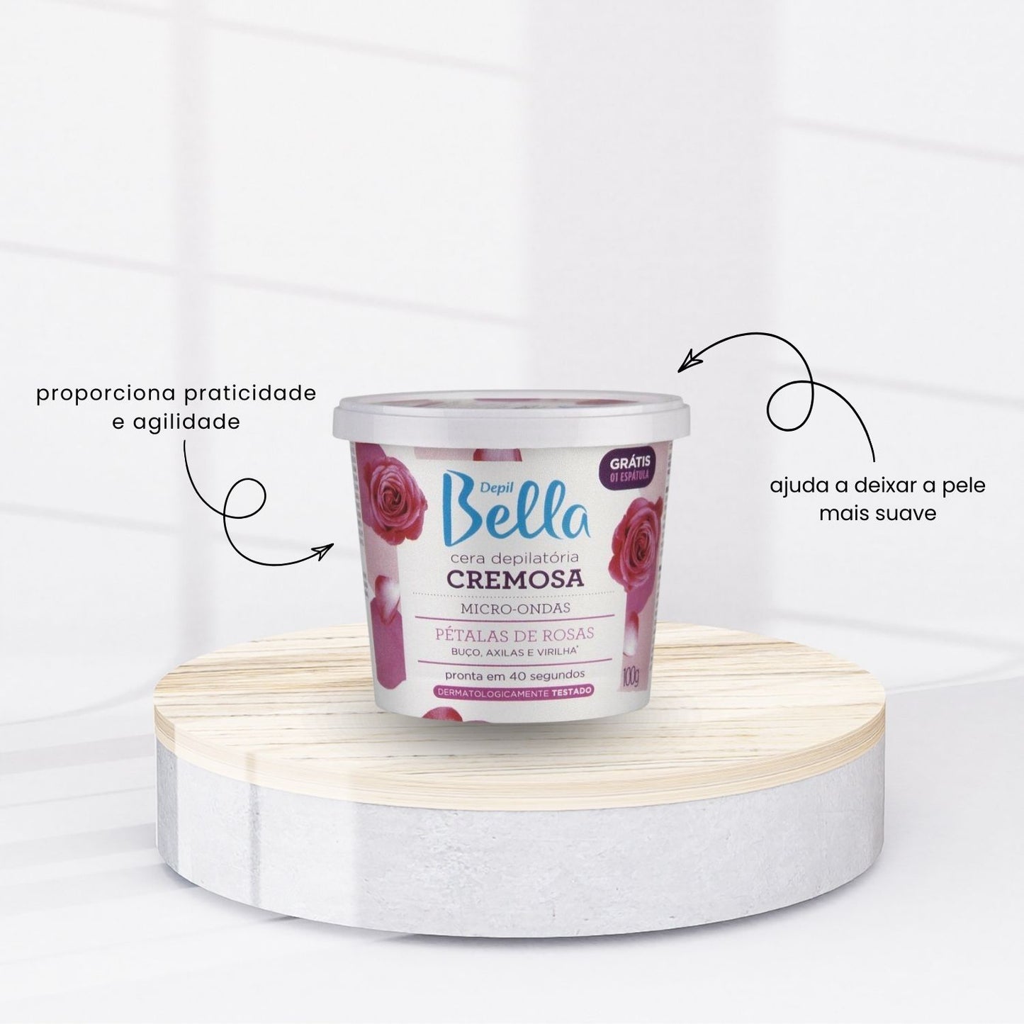 Cera Depilatória Depil Bella para Micro-Ondas Pétalas 100 g