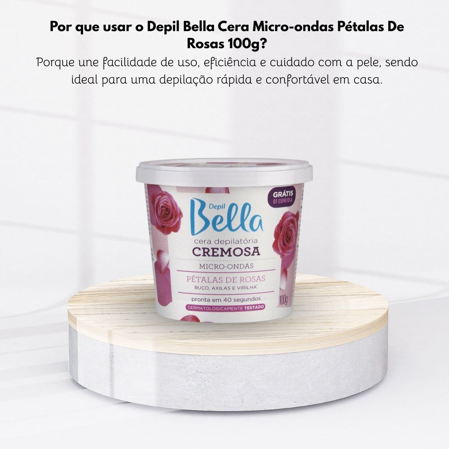 Cera Depilatória Depil Bella para Micro-Ondas Pétalas 100 g