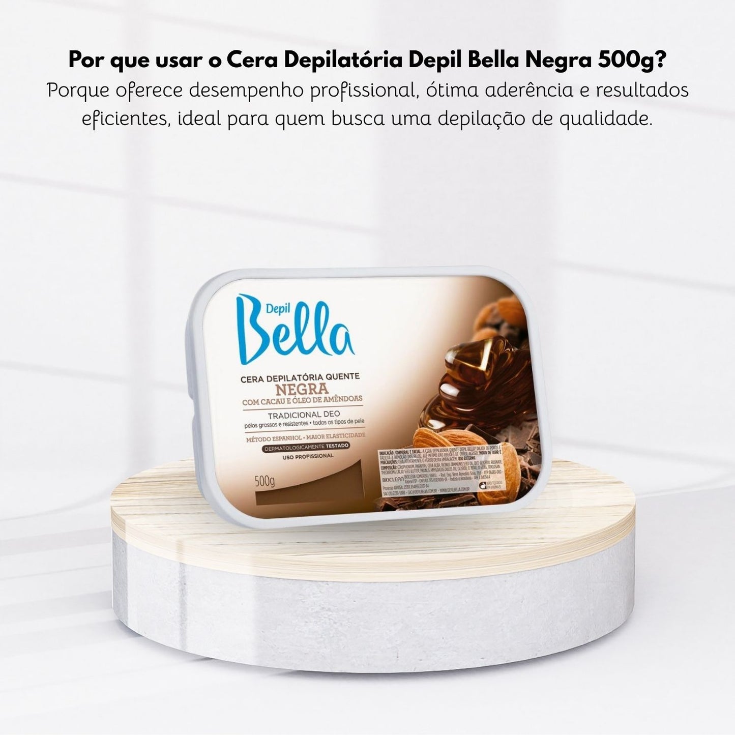 Cera Depilatória Depil Bella Negra 500 g