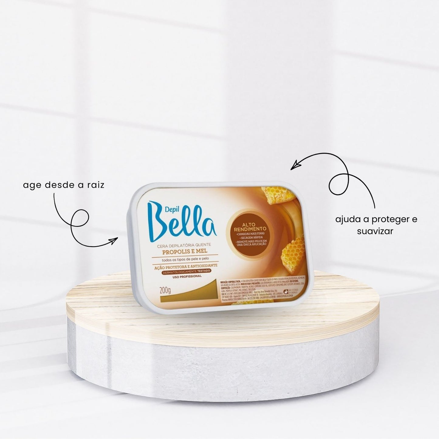 Cera Depilatória Depil Bella Própolis e Mel 200 g