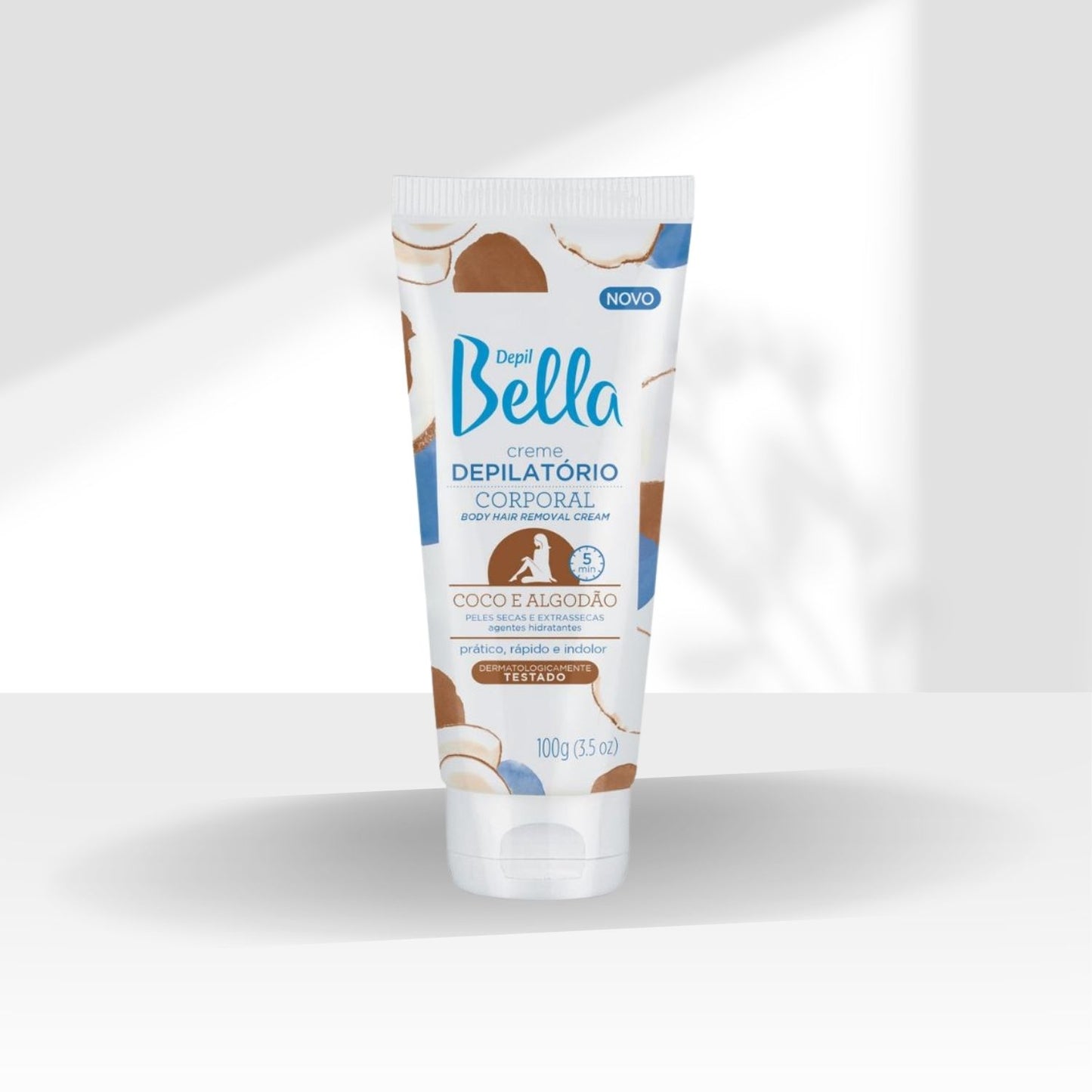 Depil Bella Creme Depilatório Corporal Coco e Algodão 100 g