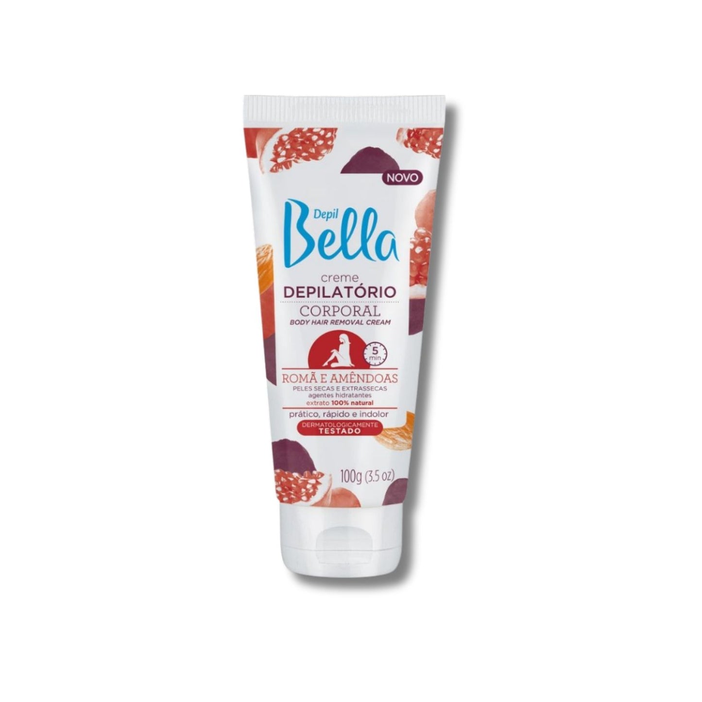 Depil Bella Creme Depilatório Corporal Romã e Amêndoas 100 g