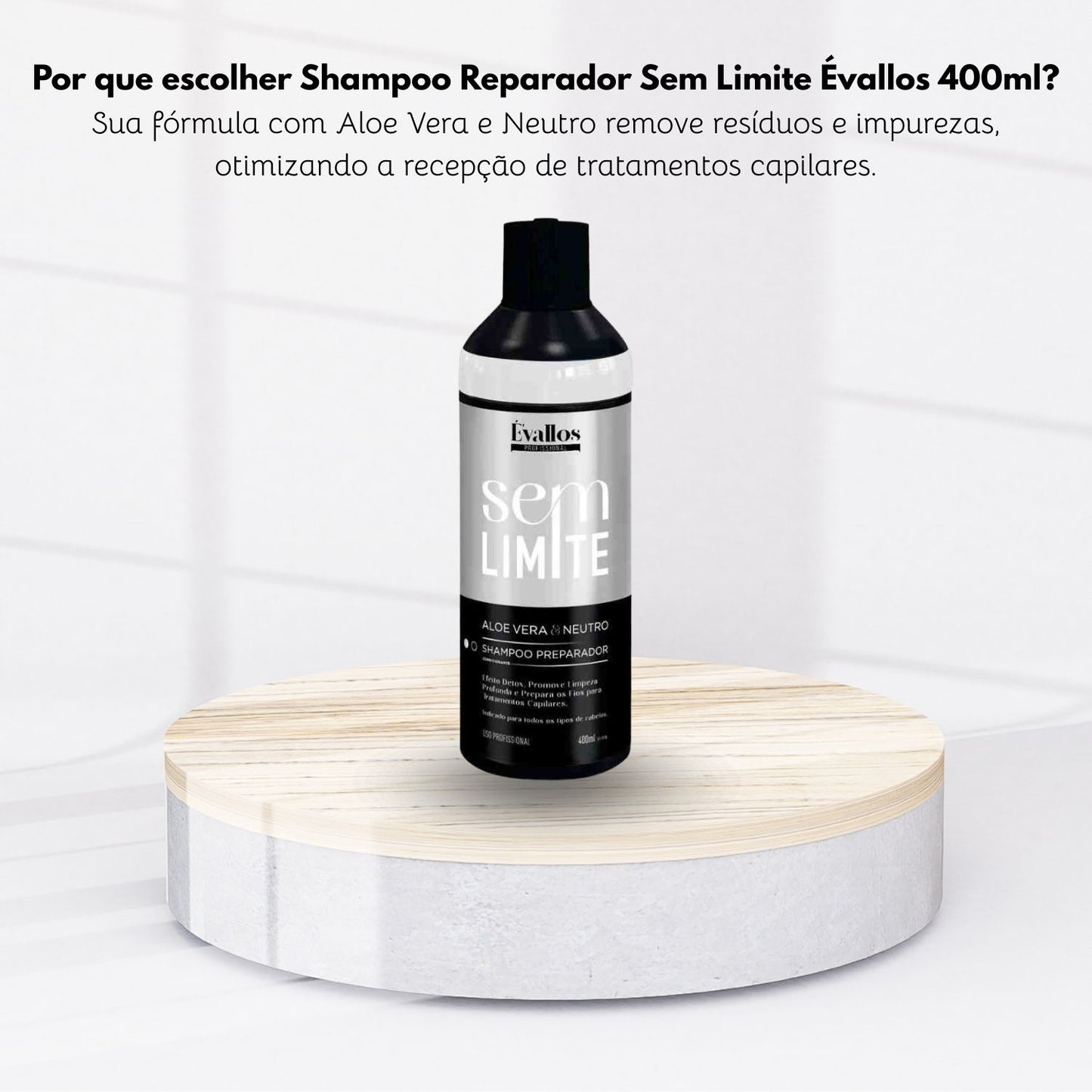 Shampoo Antirresíduo Évallos Detox 400 ml