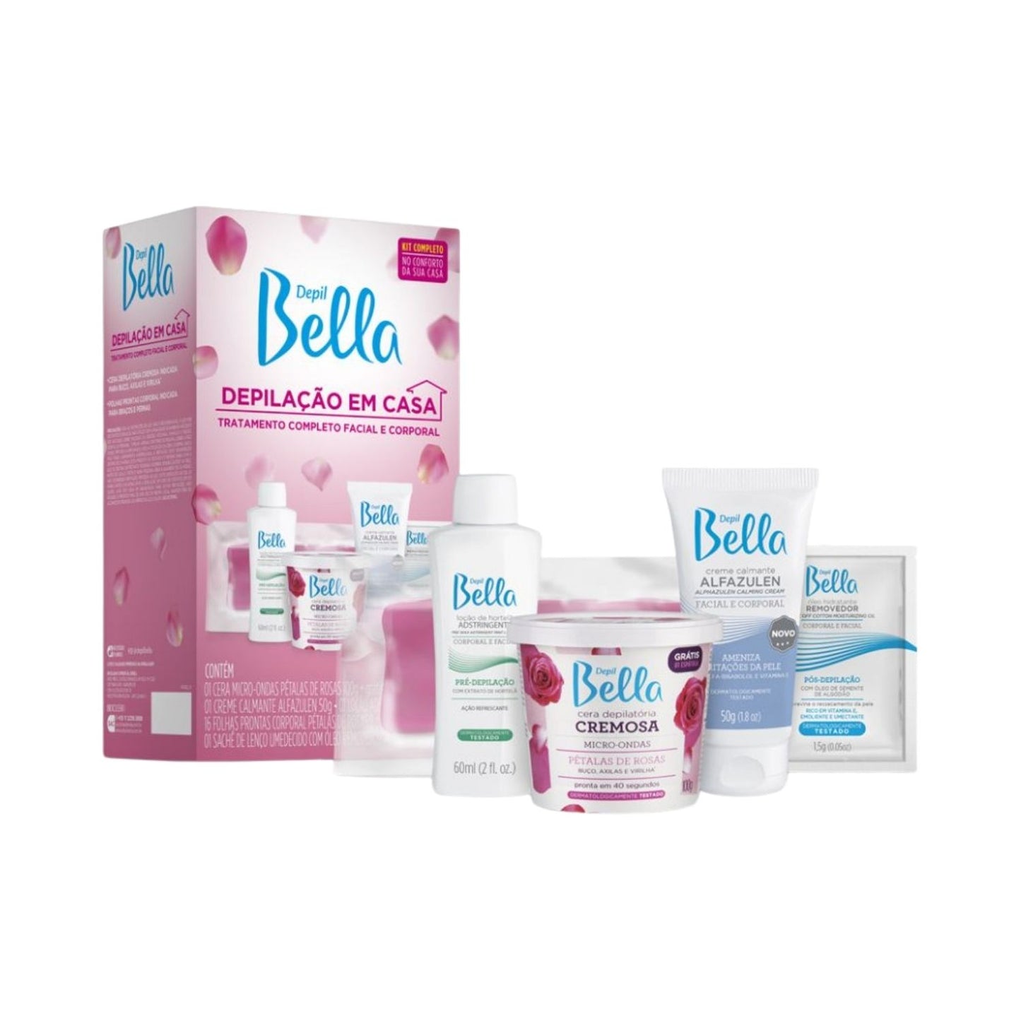 Kit Depil Bella Depilação em Casa (5 Produtos)
