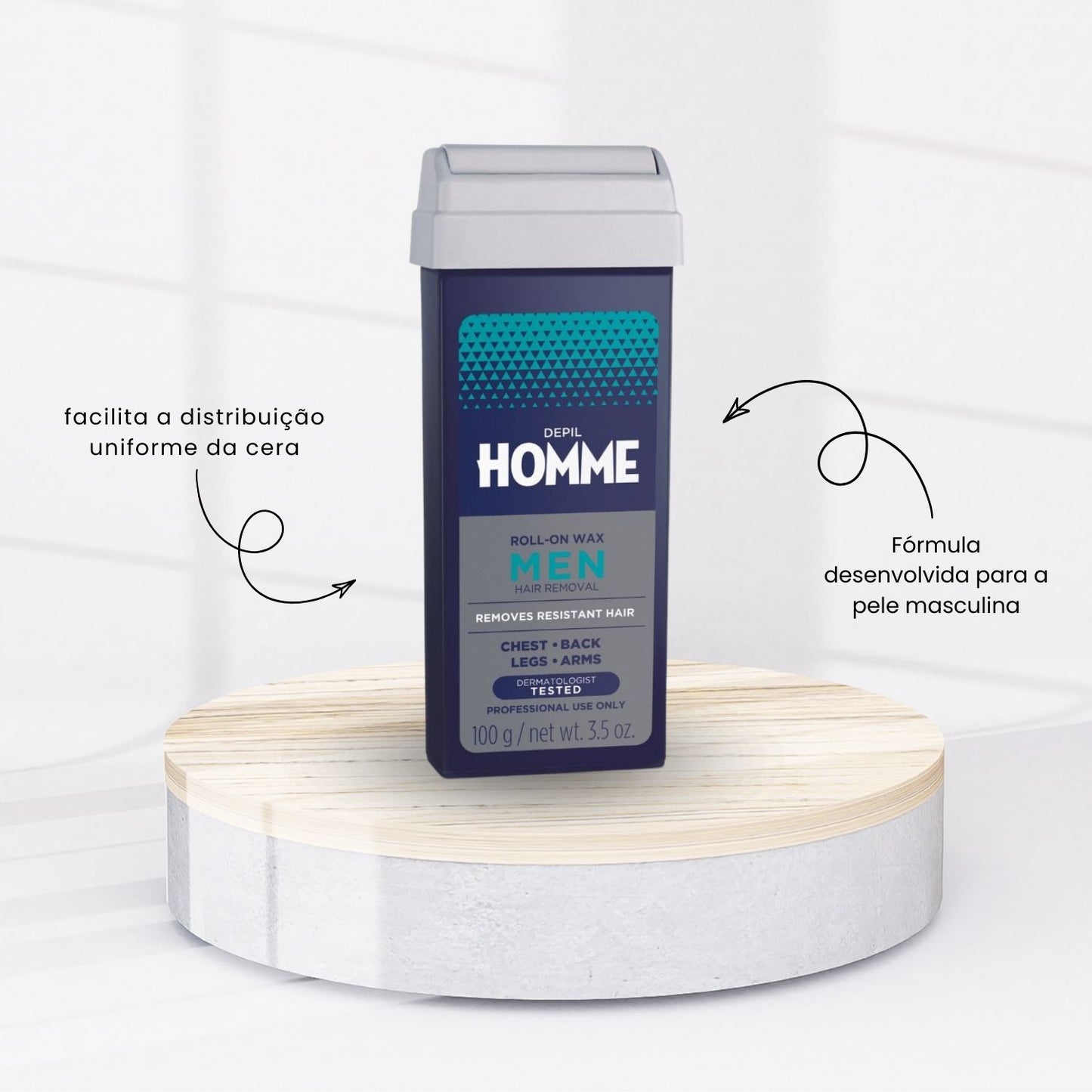 Cera Depilatória Depil Bella Homme Roll-On 100 g