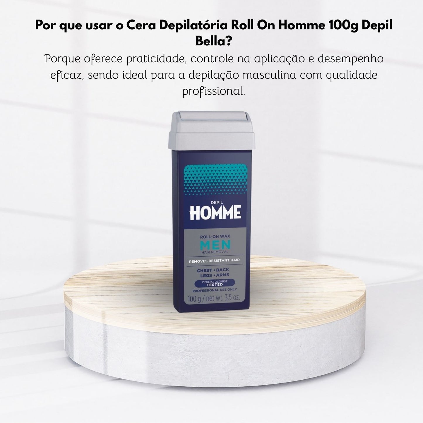 Cera Depilatória Depil Bella Homme Roll-On 100 g