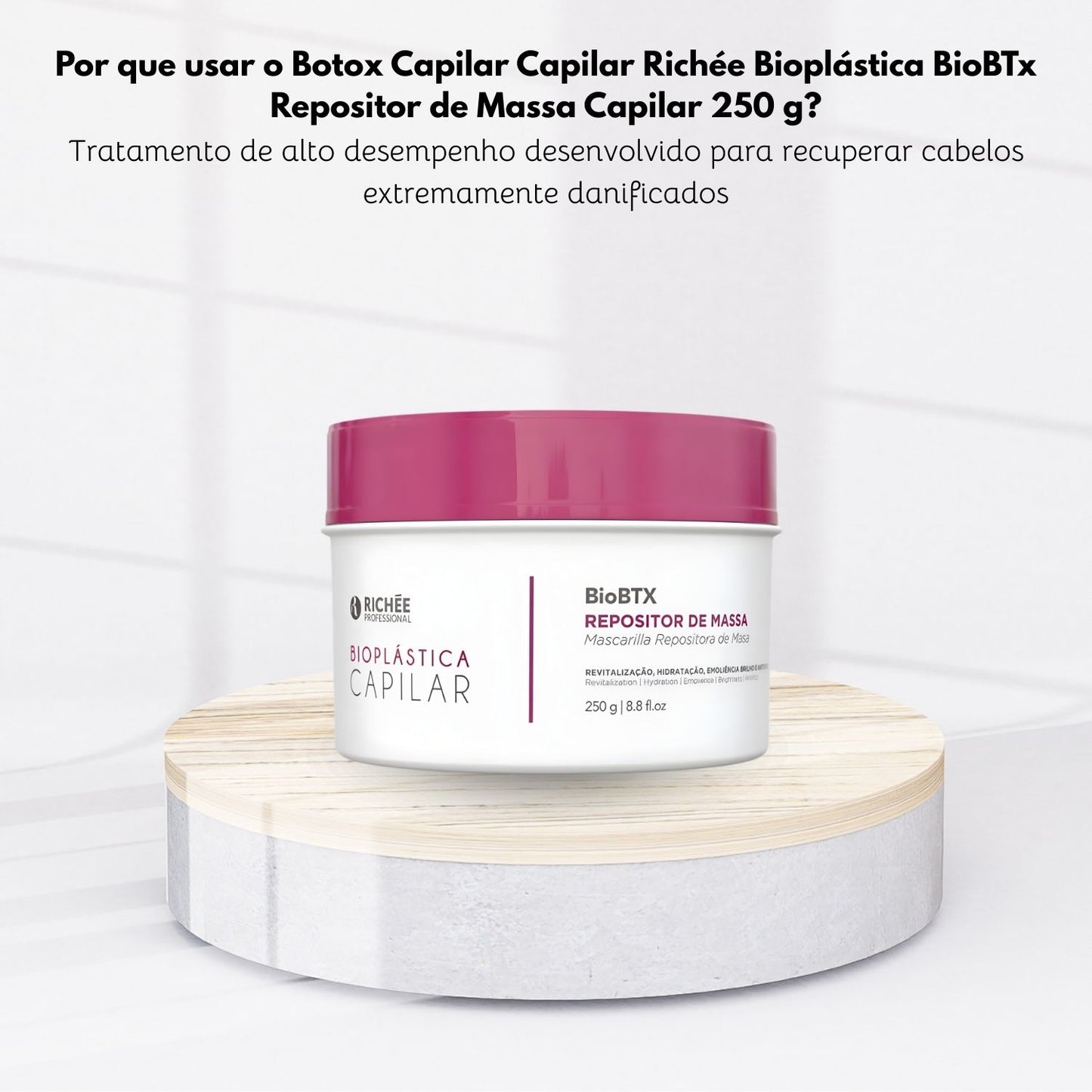 Botox Capilar Capilar Richée Bioplástica BioBTX Máscara Repositora 250 g