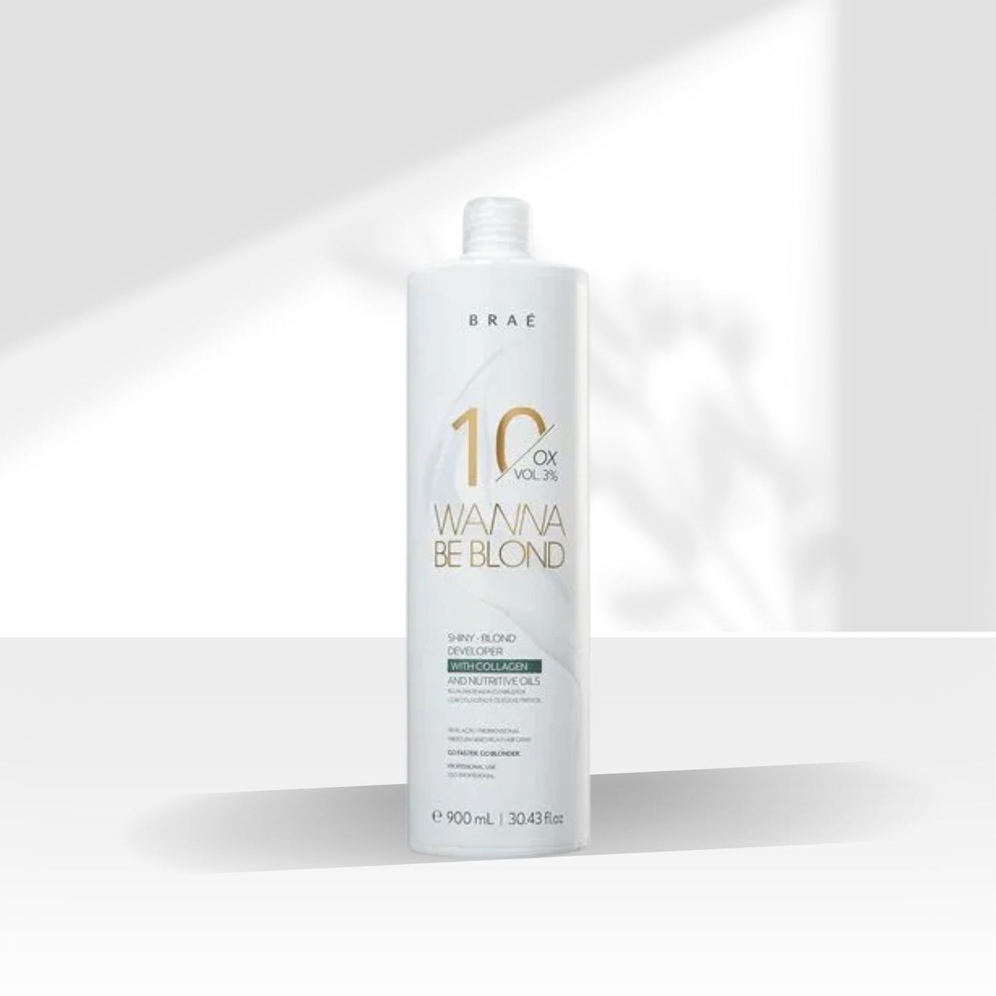 Agua Oxigenada Braé Wanna Be Blond 10 Volume Ox 900 ml
