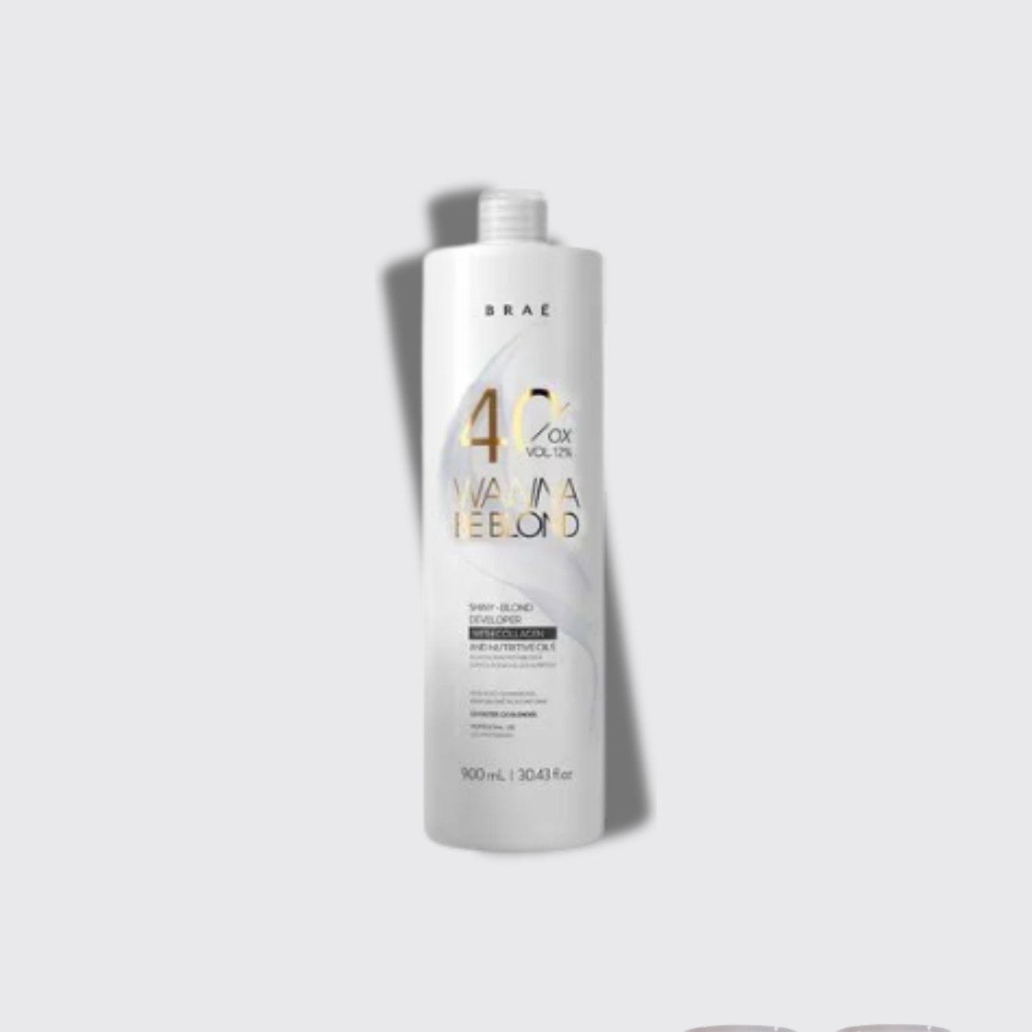 Agua Oxigenada Braé Wanna Be Blond 40 Volume Ox 900 ml