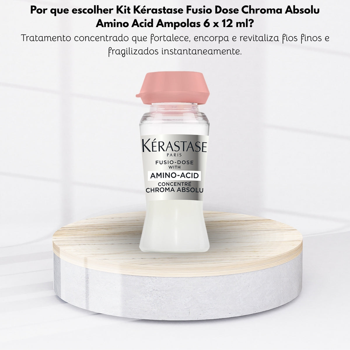 Kit Kérastase Fusio Dose Chroma Absolu Amino Acid Ampolas 6 x 12 ml