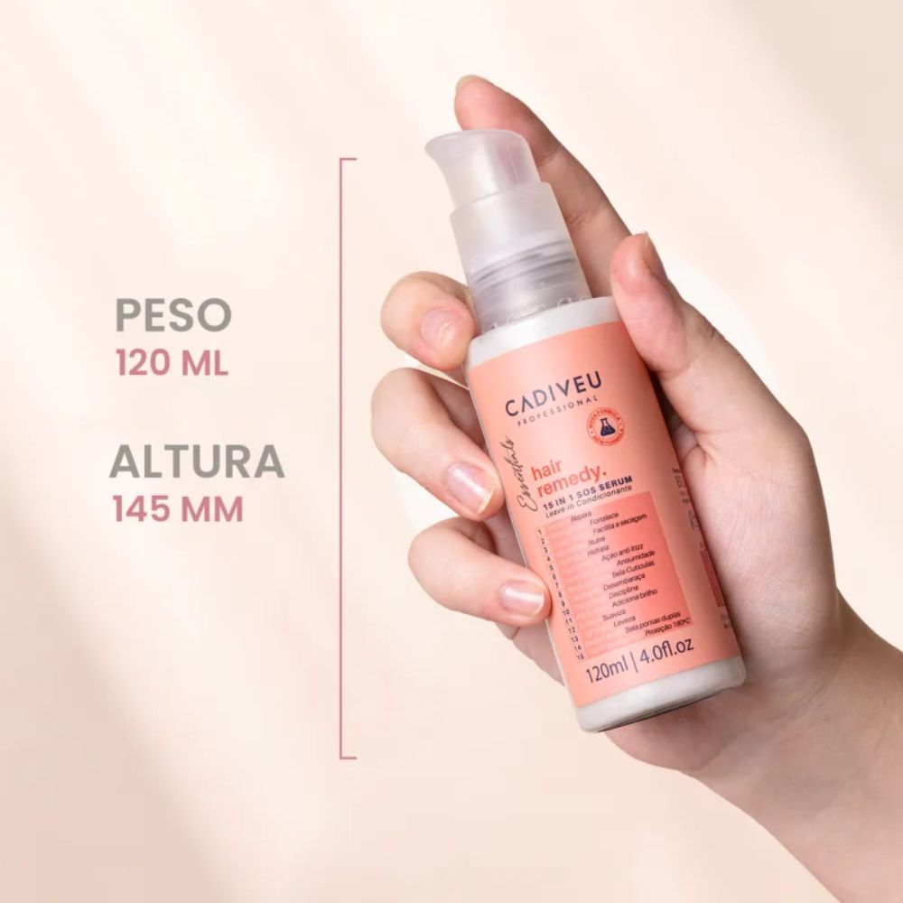 Leave-in Cadiveu Hair Remedy SOS 15 em 1 Sérum 120 ml