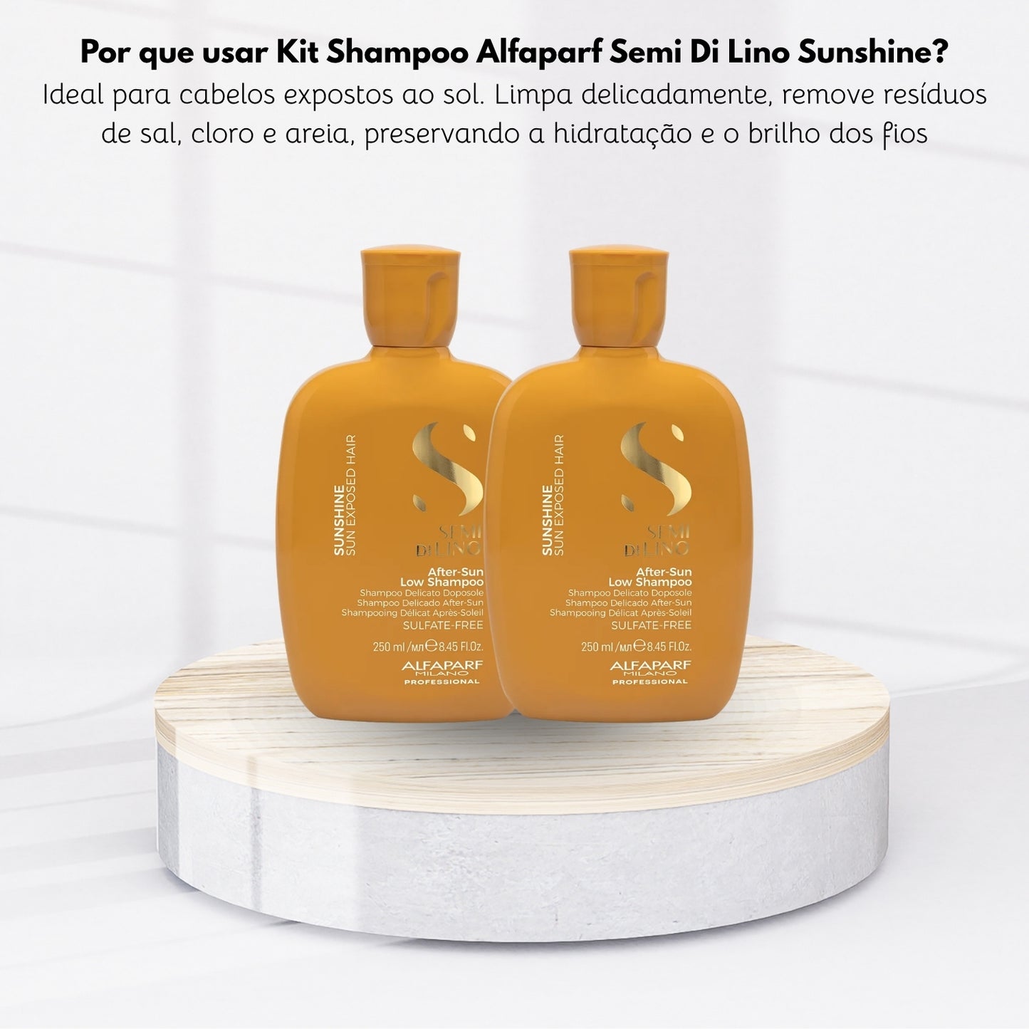 Kit Alfaparf Semi Di Lino Sunshine 2 Shampoo 250 ml