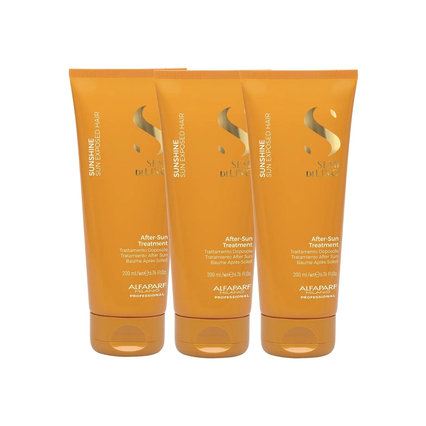 Kit Alfaparf Semi Di Lino Sunshine 3 Máscaras 200 ml