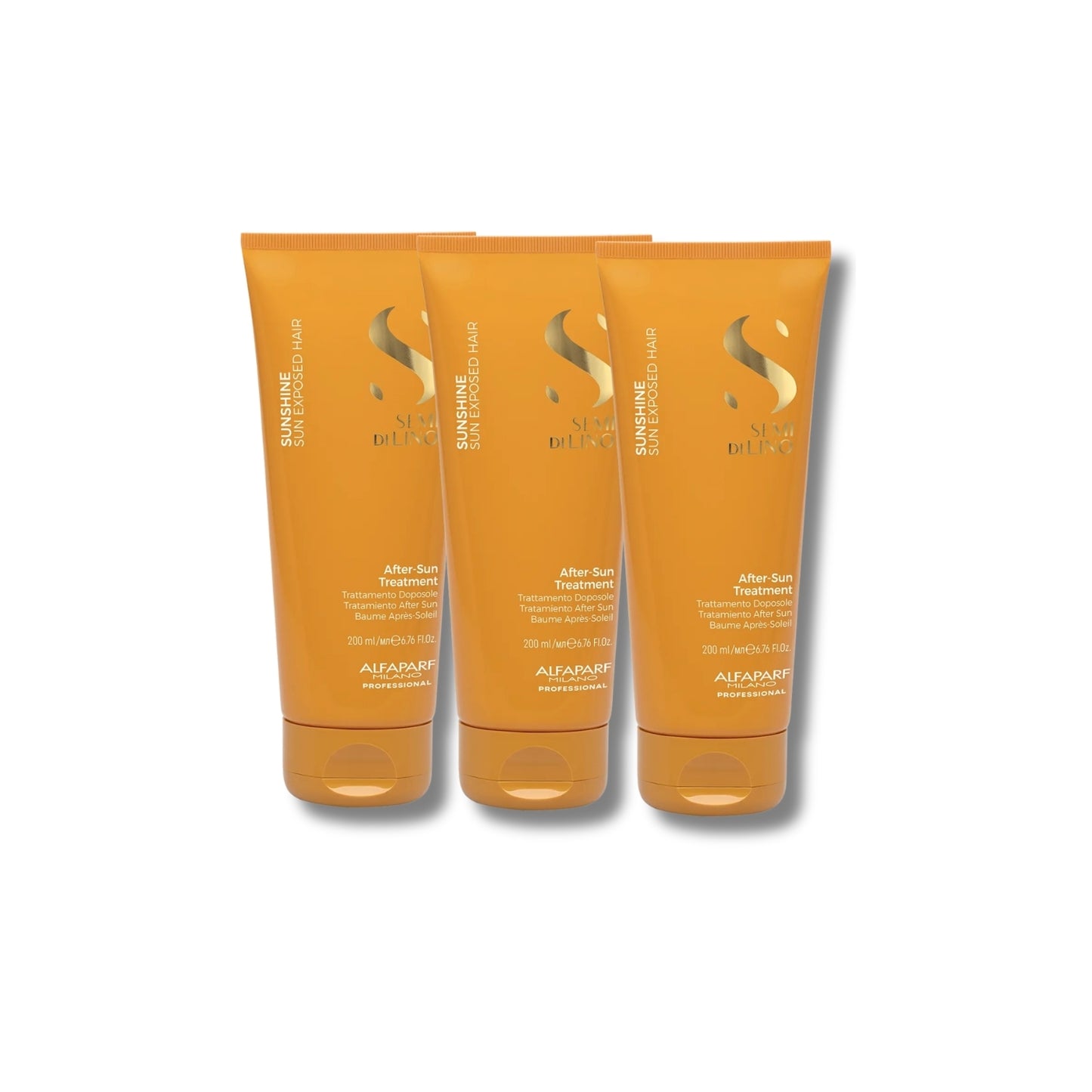 Kit Alfaparf Semi Di Lino Sunshine 3 Máscaras 200 ml