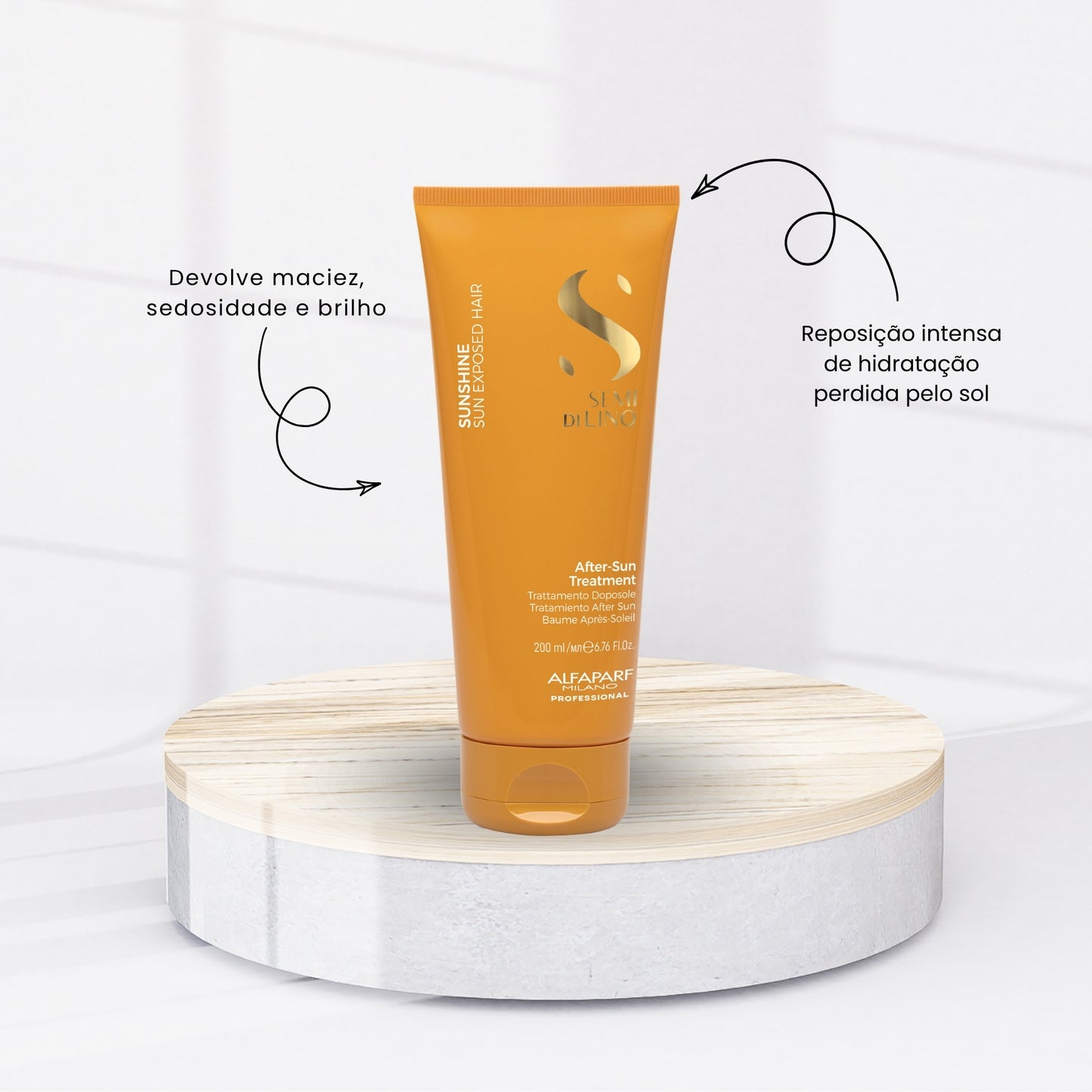 Kit Alfaparf Semi Di Lino Sunshine Shampoo e Máscara