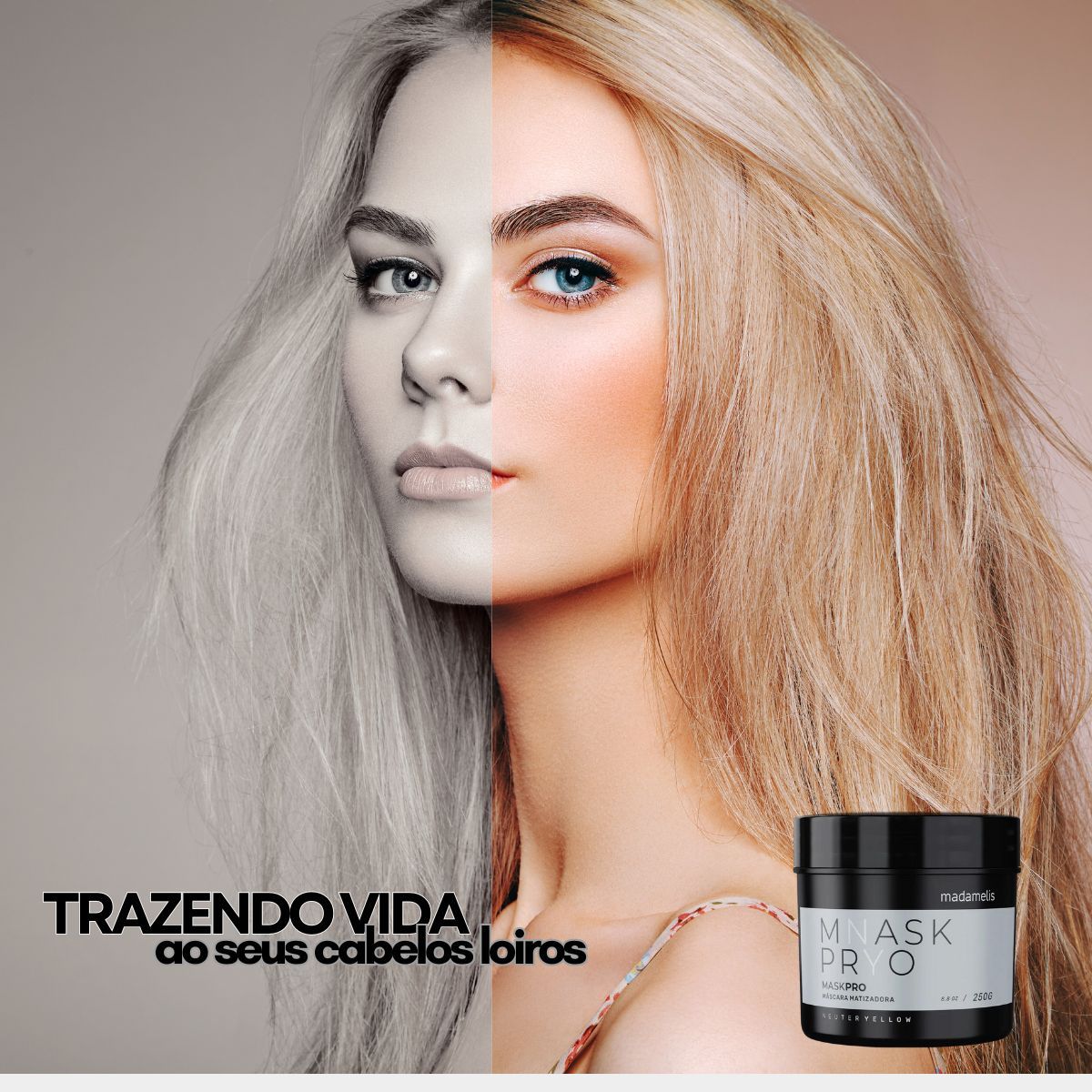 Máscara Matizadora Madamelis Neuter Yellow 250 g