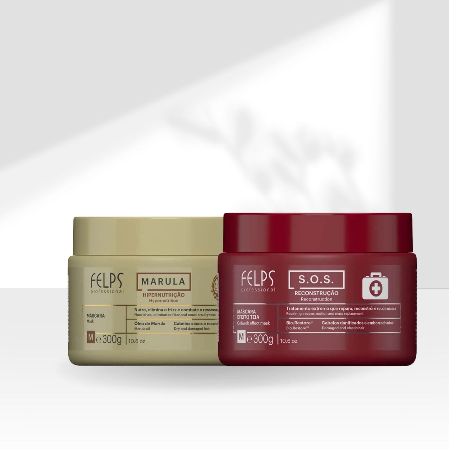 Kit Felps Cronograma Nutriforce (S.O.S + Marula 2 x 300 g)