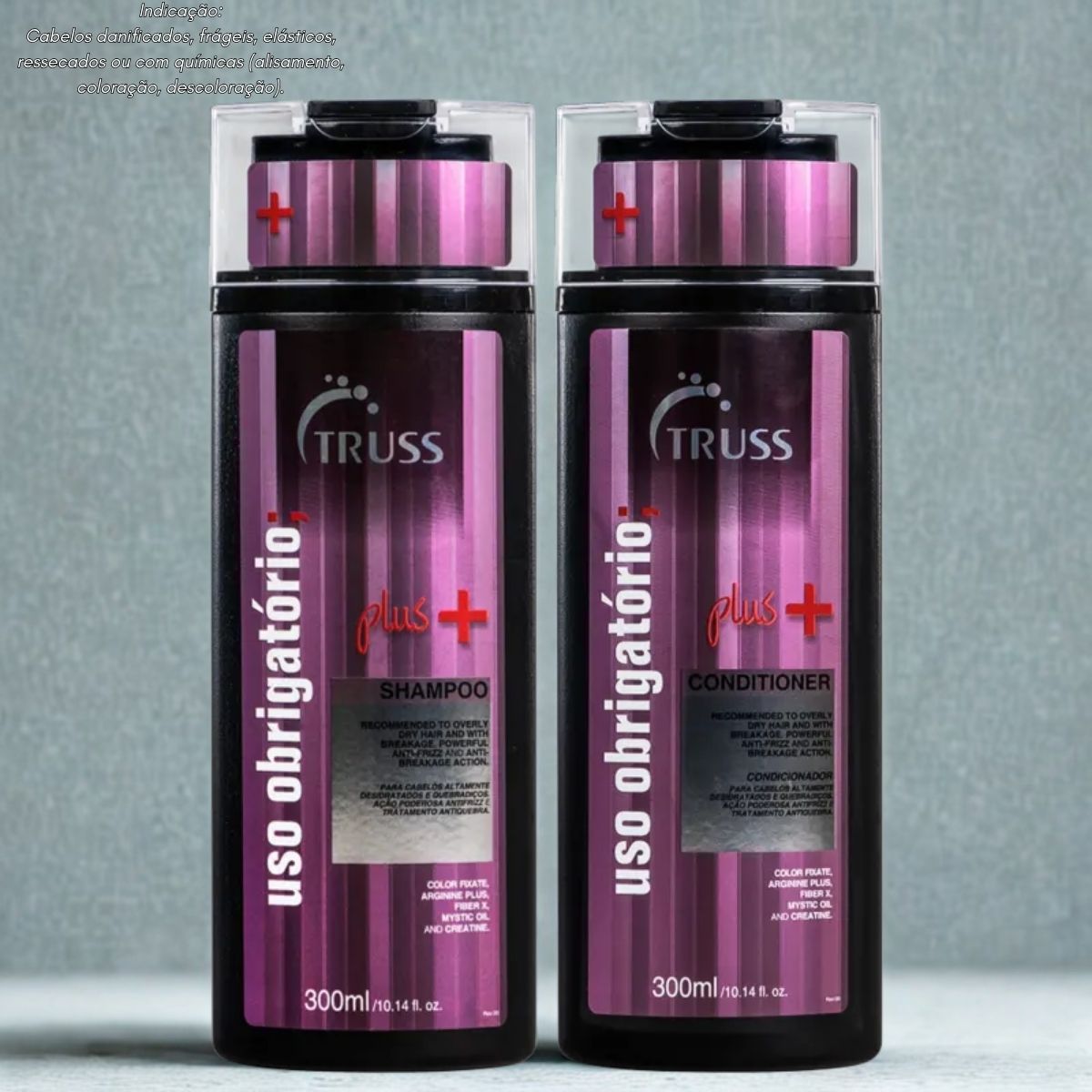 Kit Truss Uso Obrigatório Plus+ Shampoo 300 ml + Condicionador 300 ml